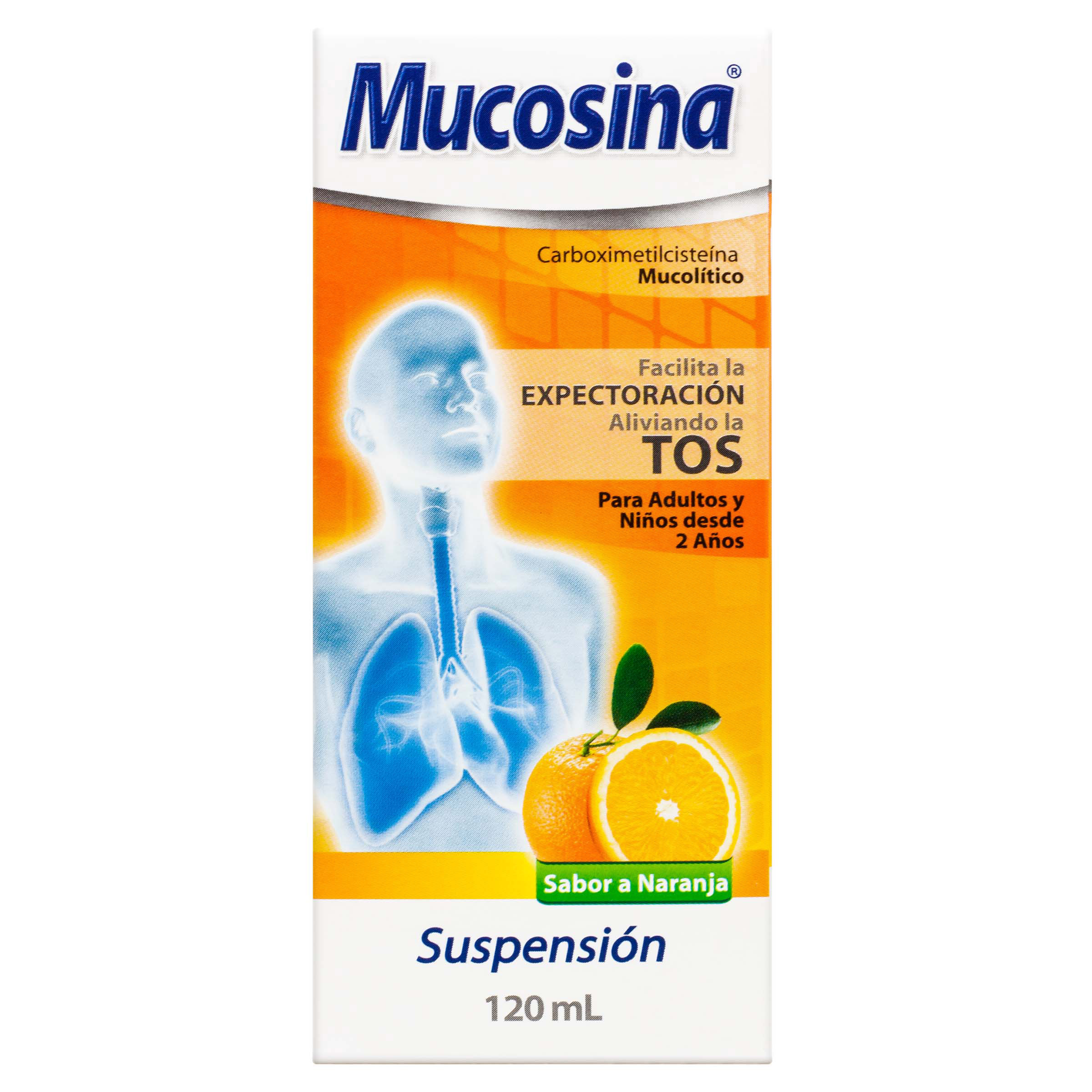Mucosina Suspensión 120 ml – Carboximetilcisteína