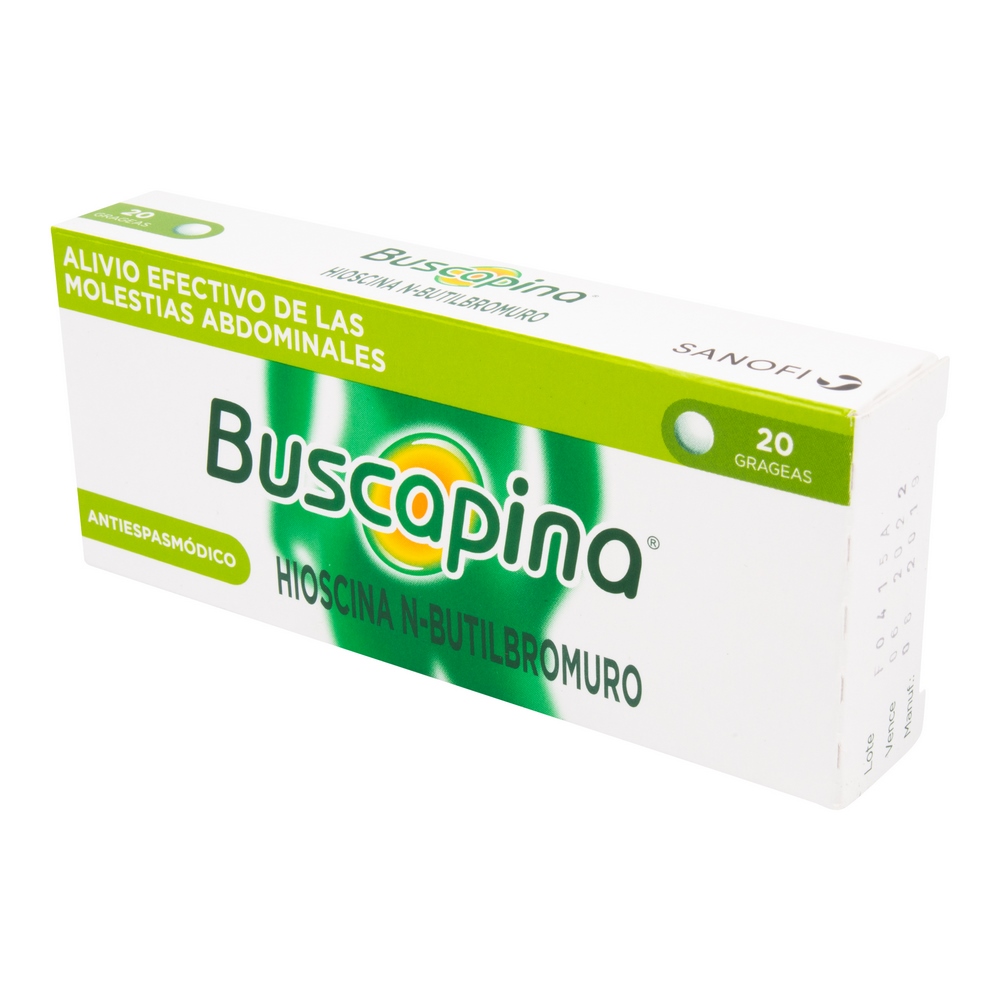 Buscapina 20 tabletas Hioscina – Opella Healthcare Colombia