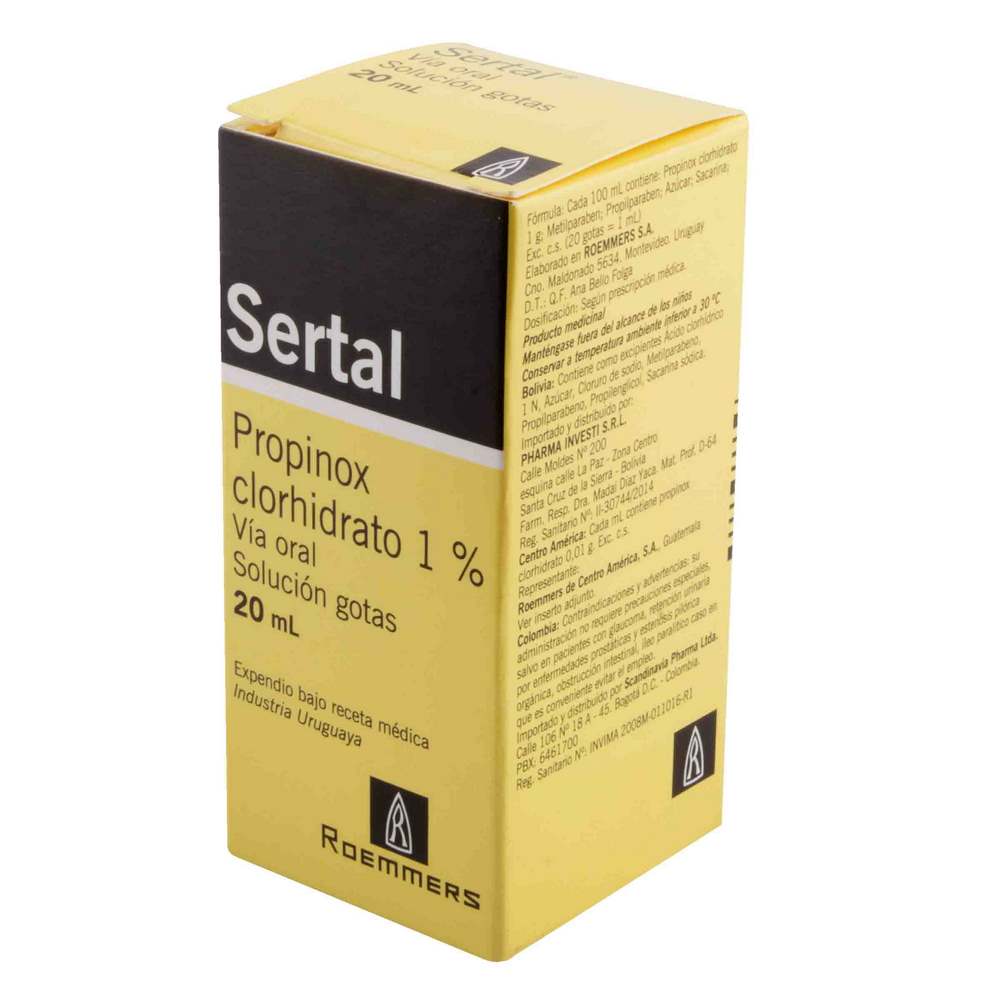 Sertal Gotas 20 ml – Propinox y Lisina