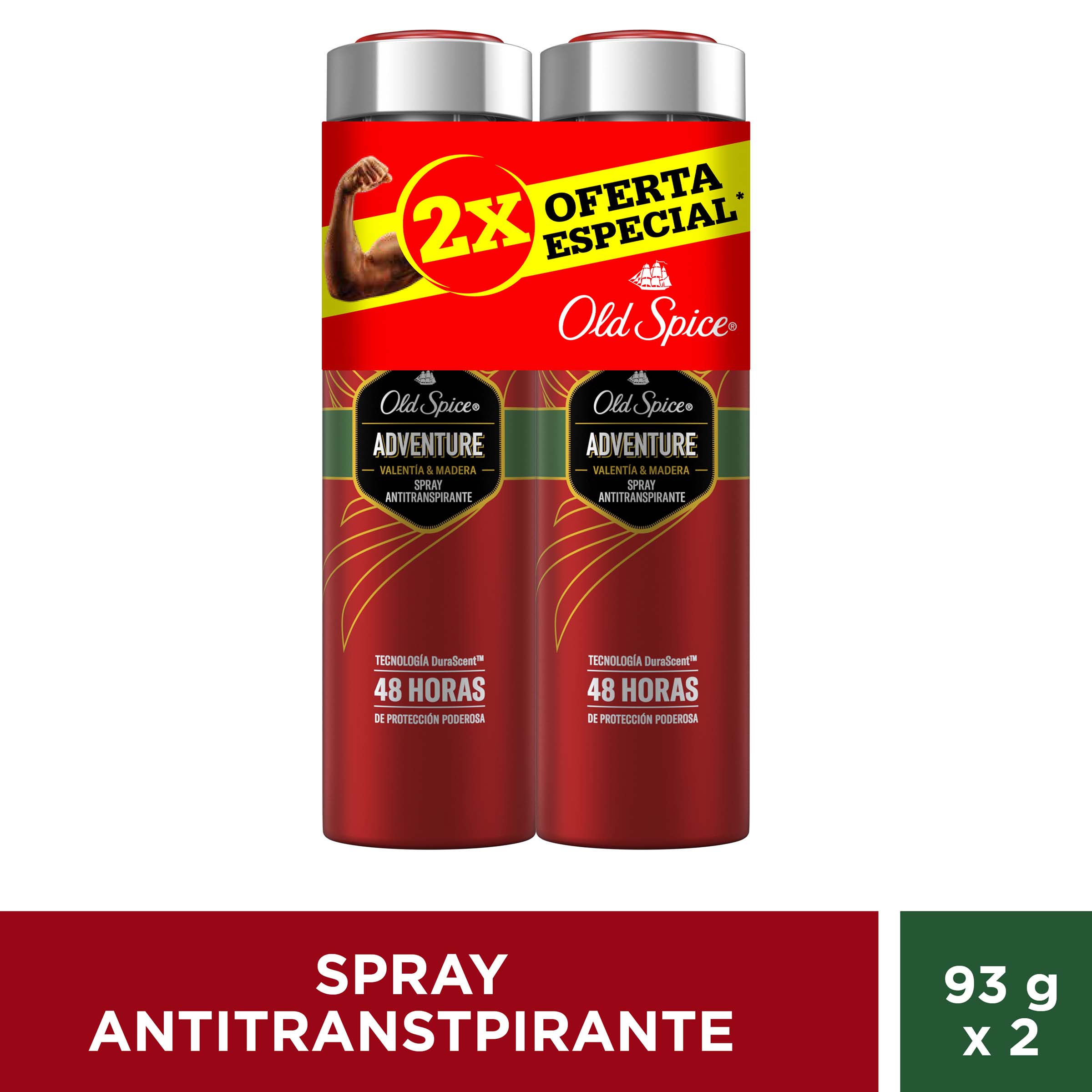 Old Spice Adventure Aerosol Desodorante – Pack 2