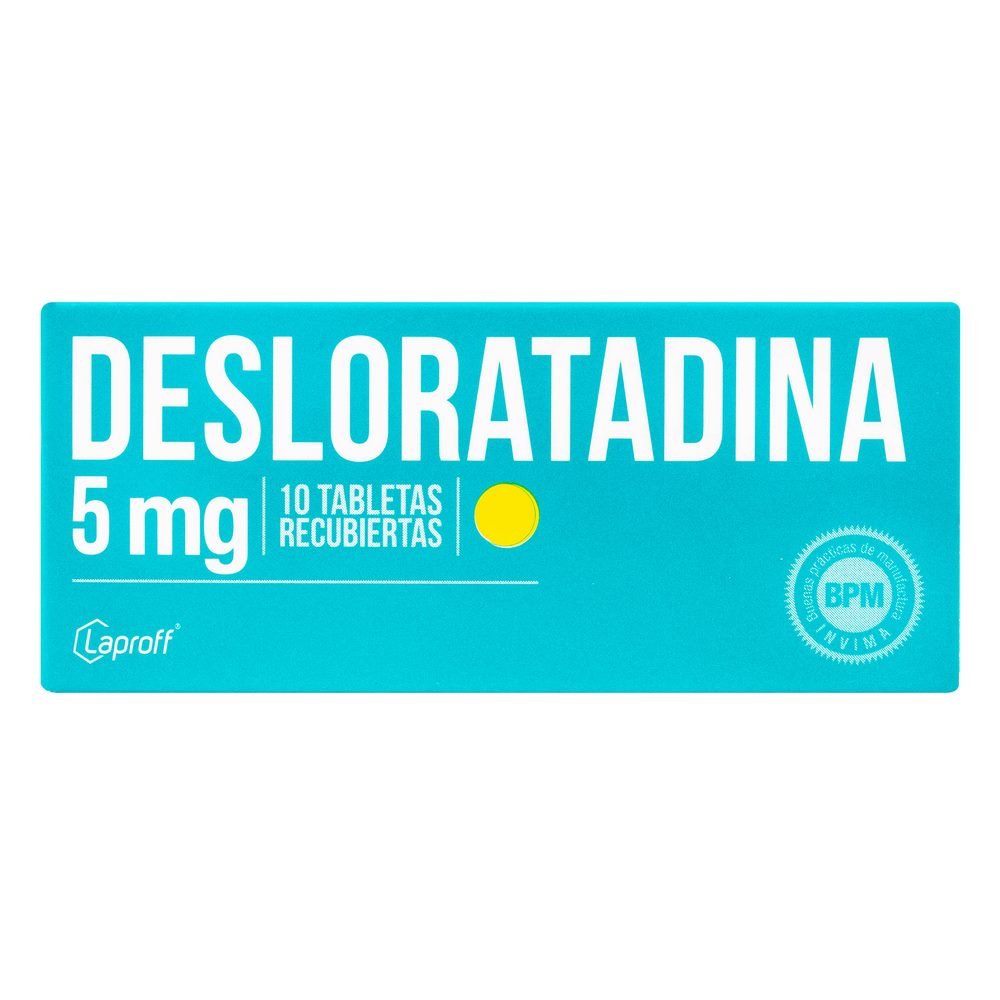 Desloratadina 5 mg - 10 tabletas (LAPROFF)