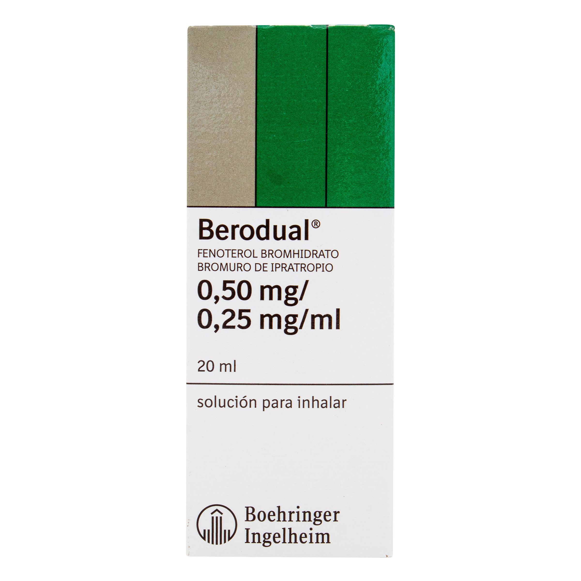 BERODUAL solución inhalada 20 ml – Fenoterol + Bromuro de Ipratropio