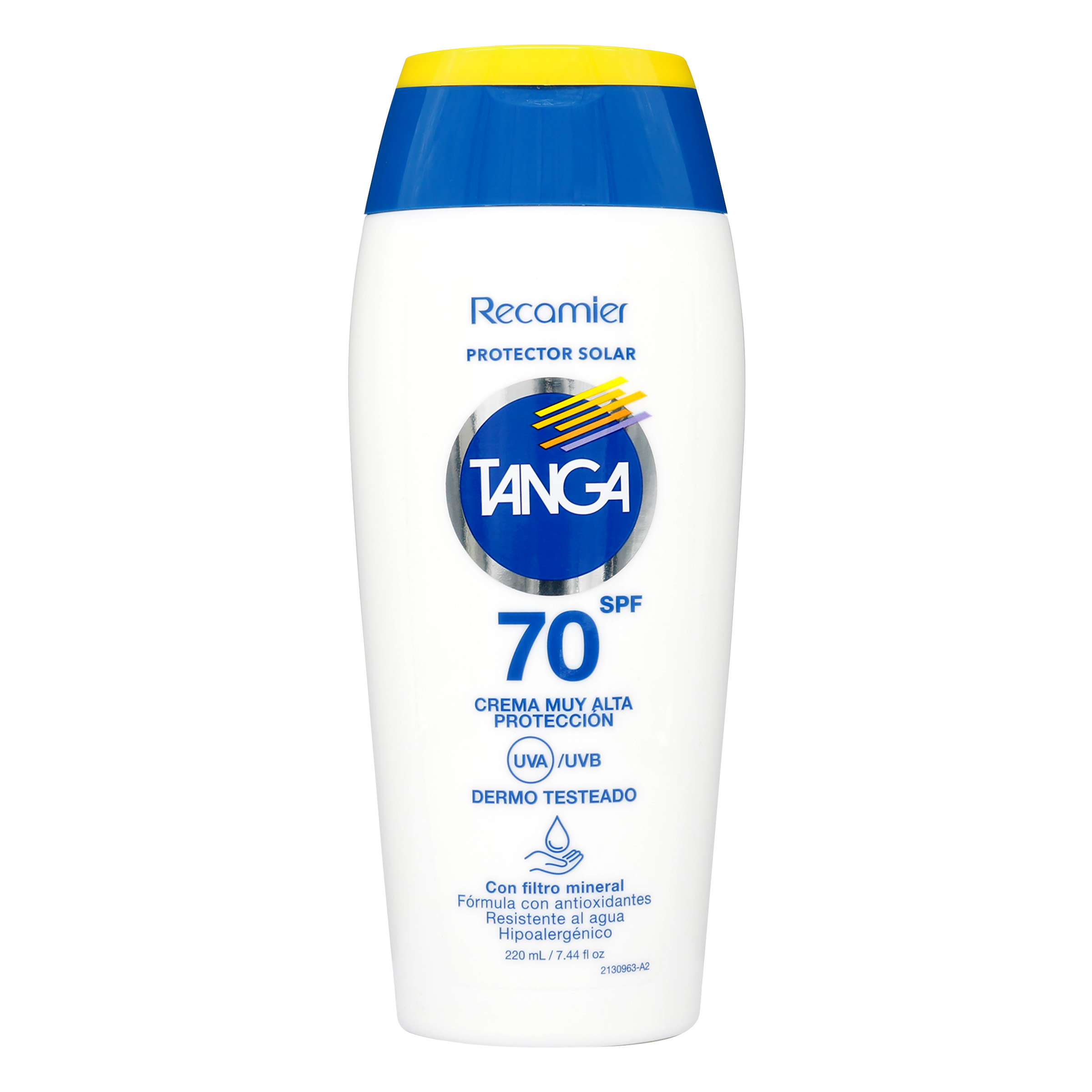 BLOQ.TANGA SPF70 – Crema solar 220 ml para adultos
