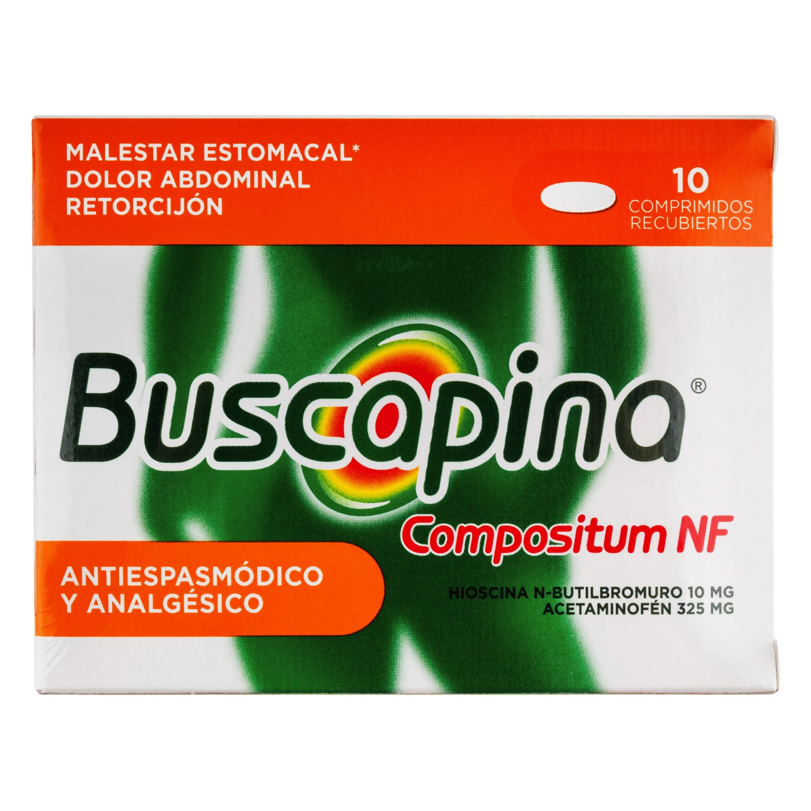 Buscapina NF Compositum 325/10 mg - 10 tabletas