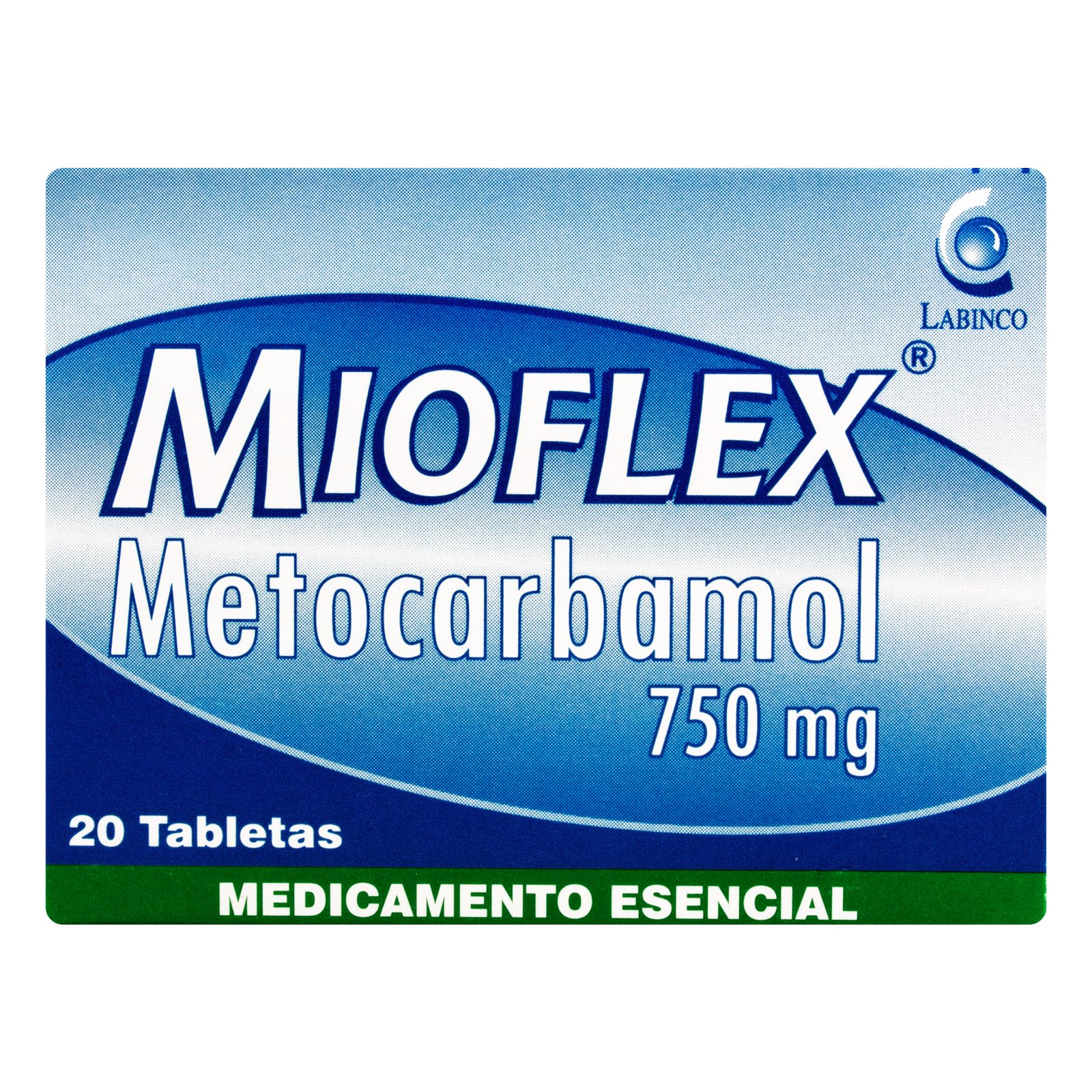 Metocarbamol 750 mg - 20 tabletas MIOFLEX