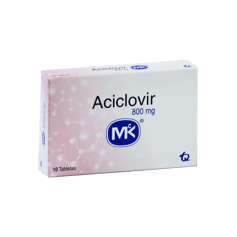 ACICLOVIR 800 MG 10 TABLETAS – TECNOQUIMICAS