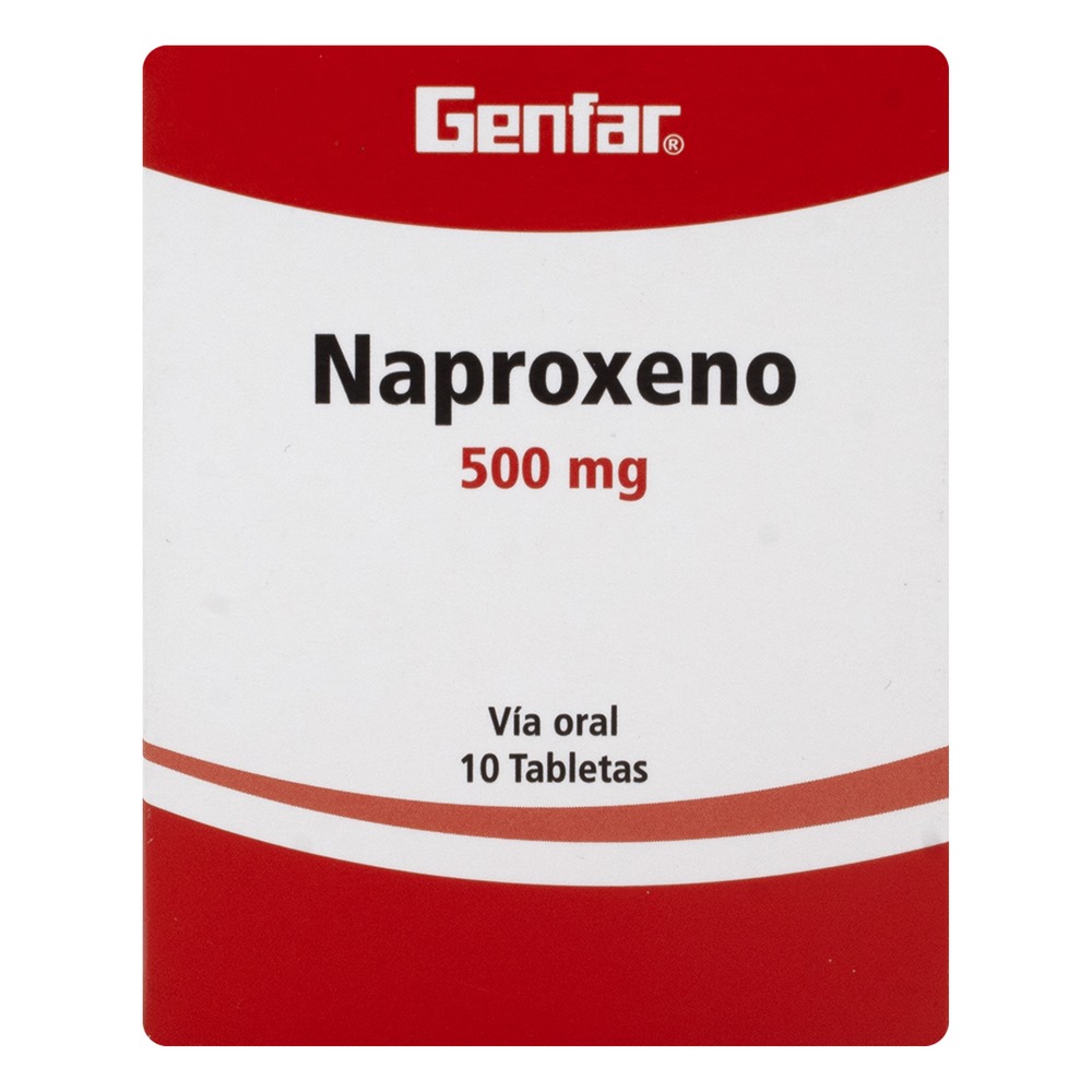 Naproxeno 500 mg – 10 tabletas | Genfar