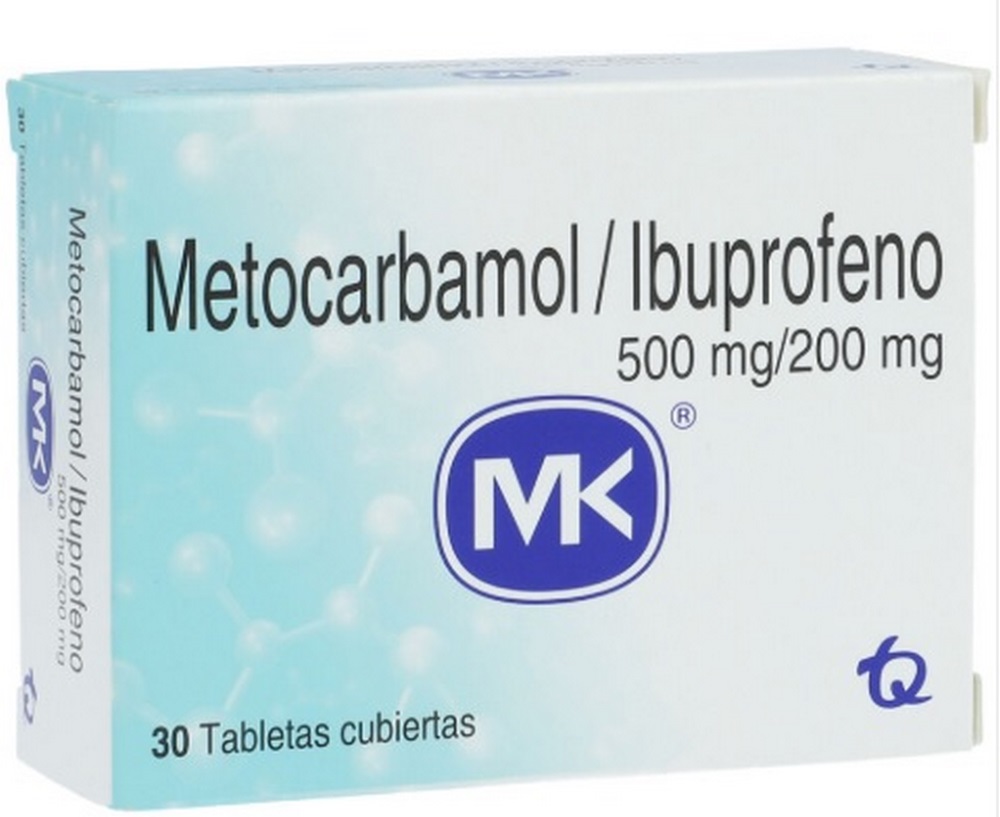 Ibuprofeno 200 mg + Metocarbamol 500 mg – 30 cápsulas