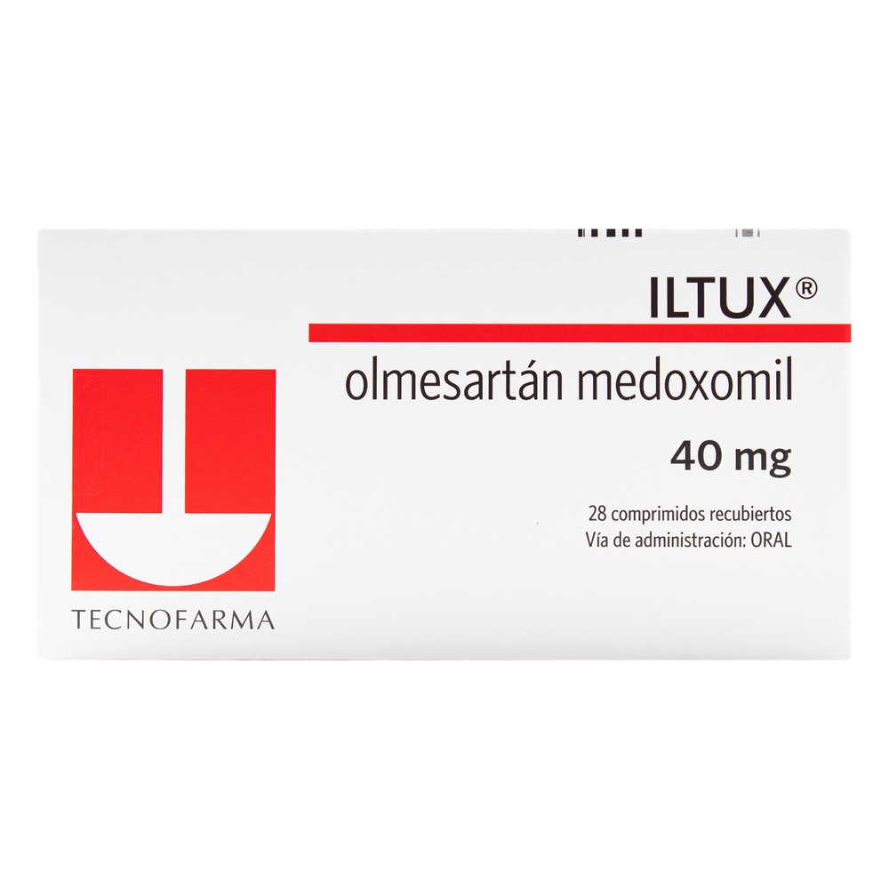 Olmesartán Medoxomil 40 mg – ILTUX, 28 comprimidos