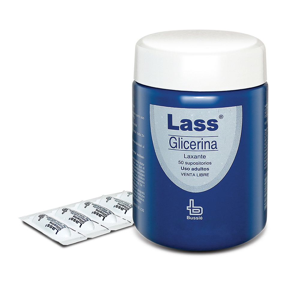 Lass Adultos 50 supositorios de glicerina