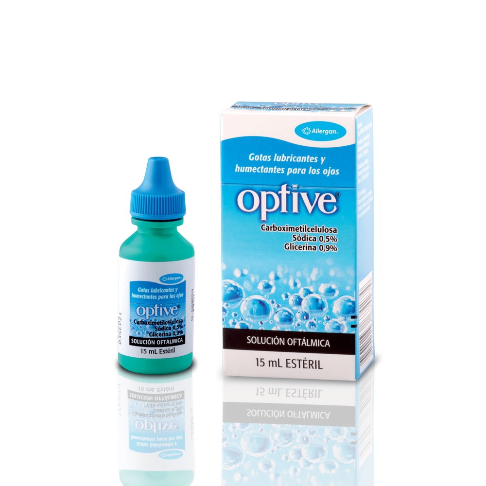 Optive Solución Oftálmica 15 ml – Carboximetilcelulosa y glicerina