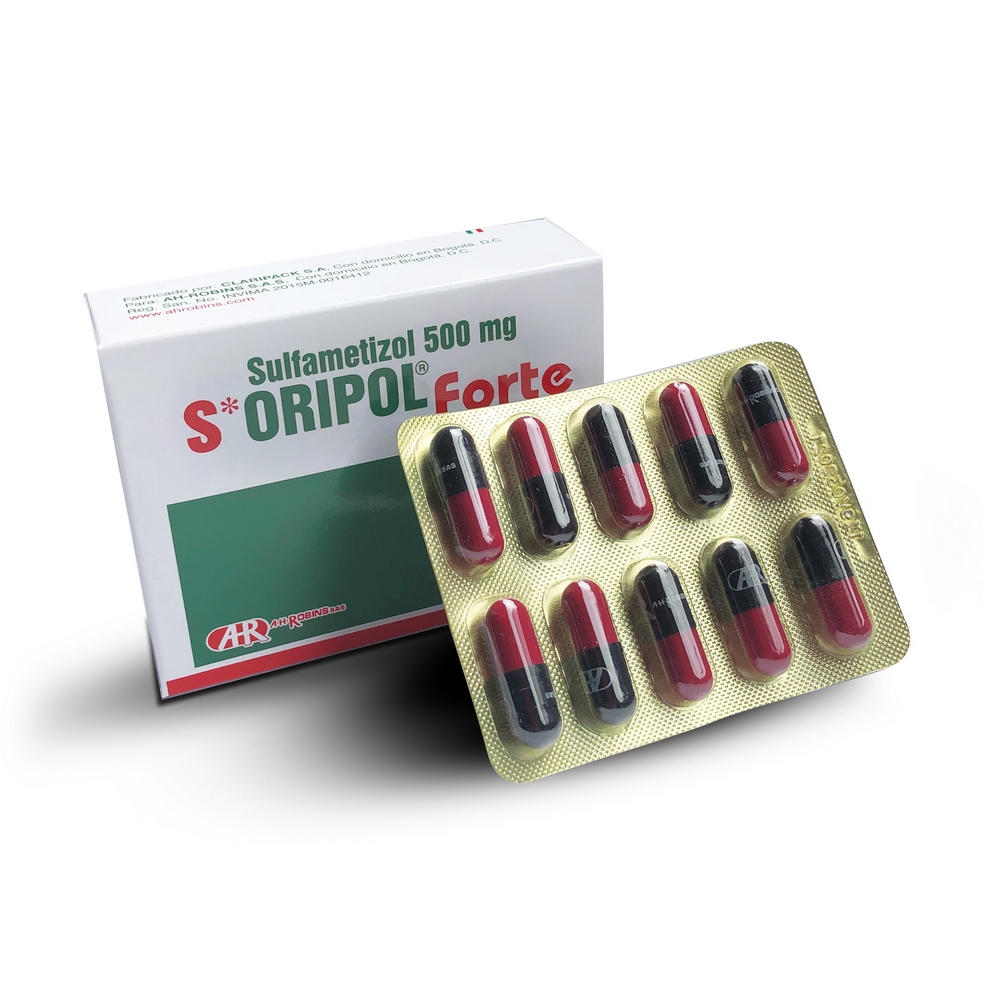 S-ORIPOL FORTE – 20 cápsulas (sulfametizol)