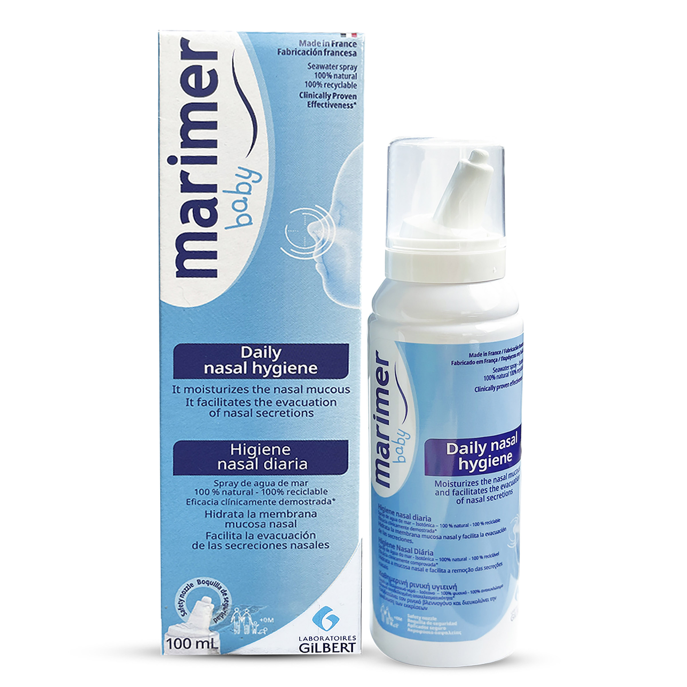 Marimer Solución isotónica para bebé – spray nasal 100 ml