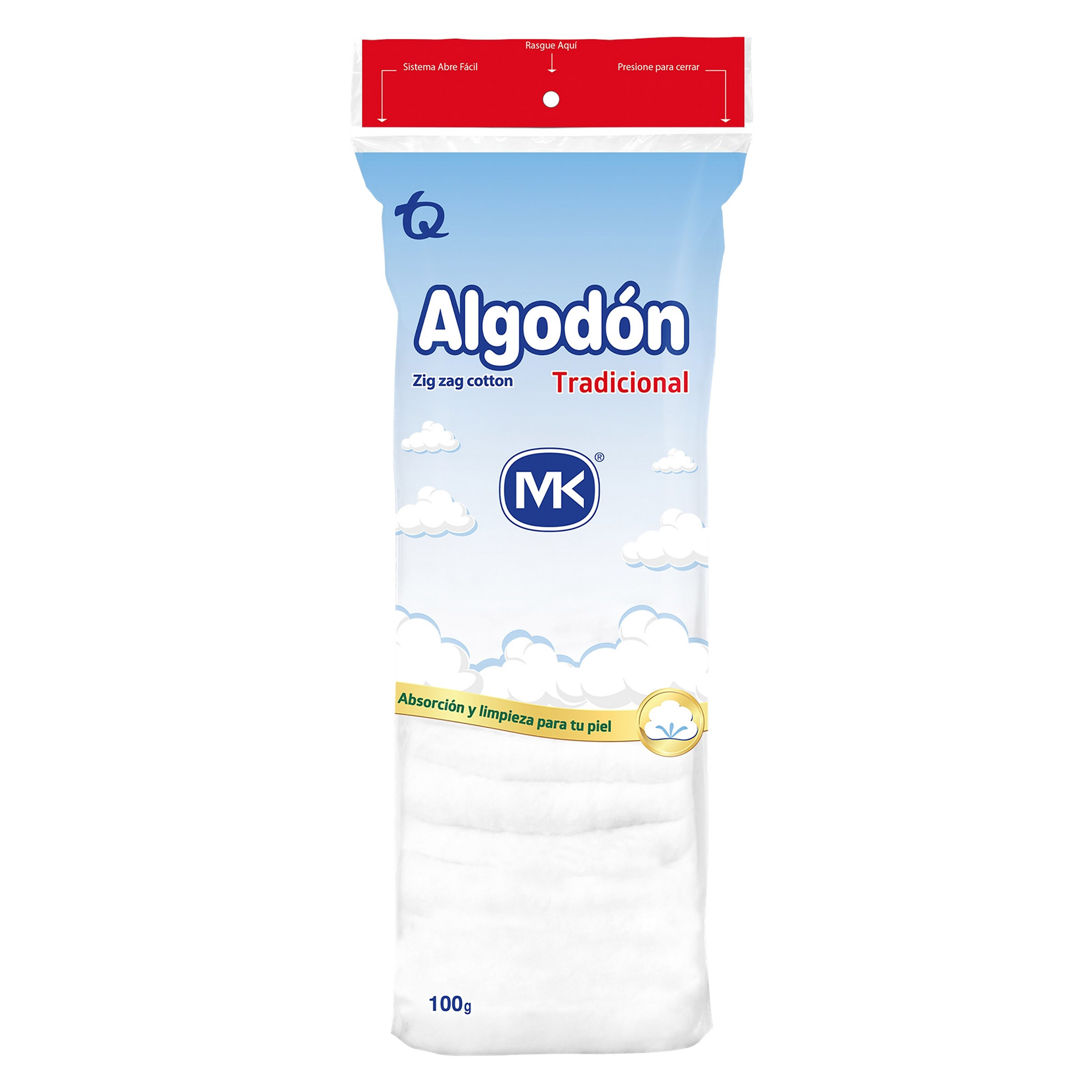 Algodón Zig Zag MK 100 g - LAB TECNOQUIMICAS