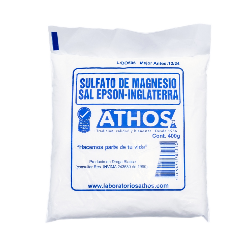 Sulfato de magnesio 400 g Athos