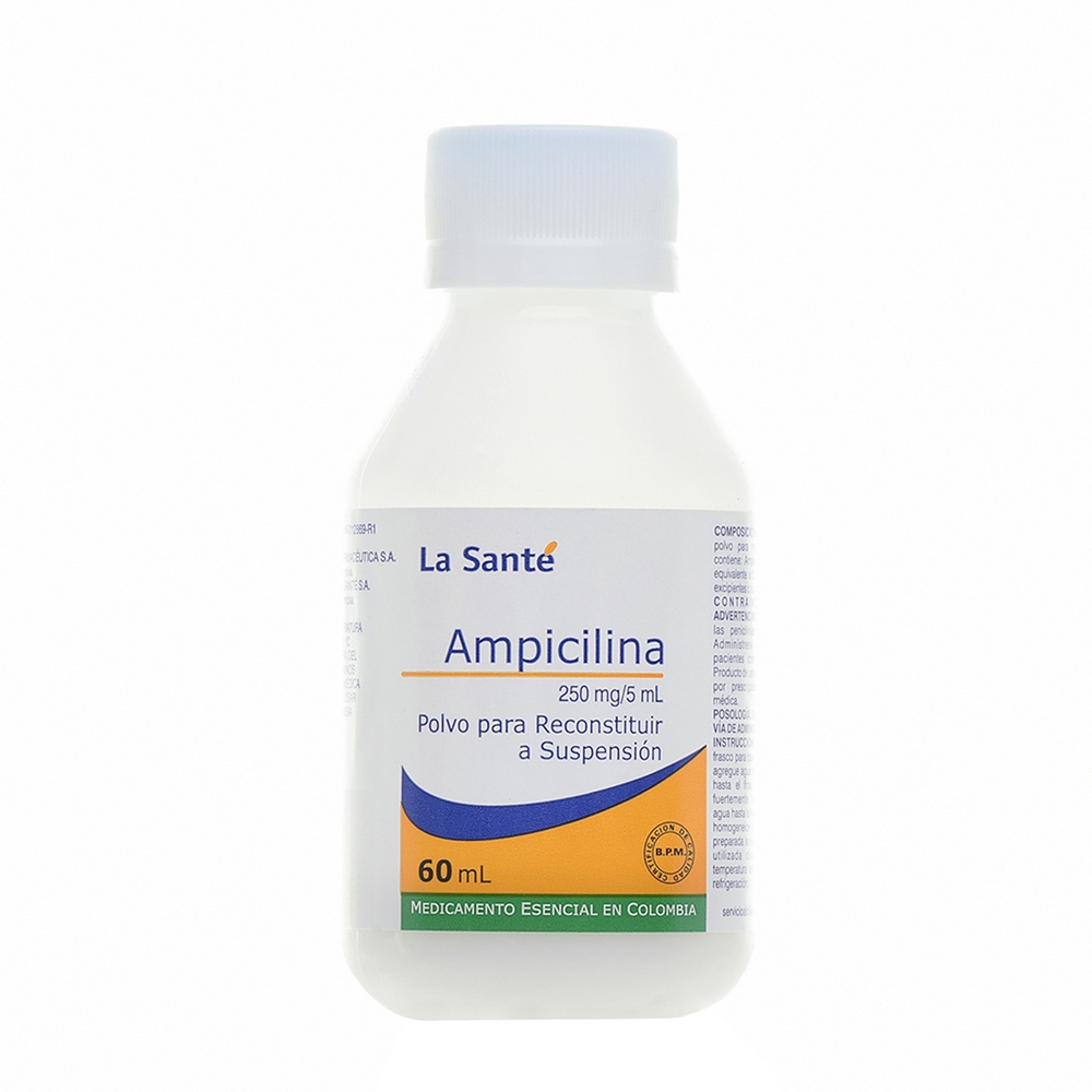 Ampicilina 250 mg Suspensión 60 mL - La Santé