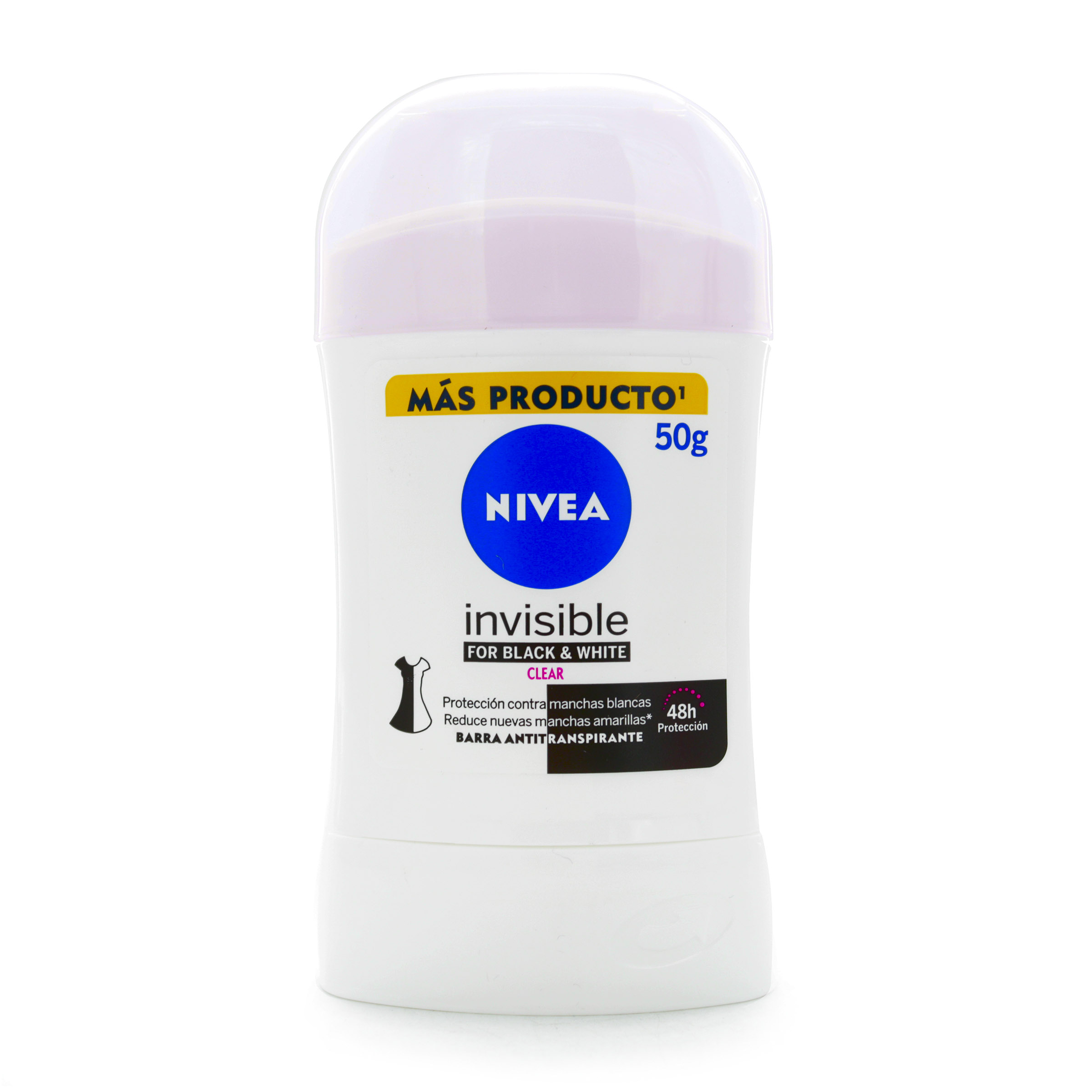 Desodorante en barra NIVEA Invisible Black & White 50 g