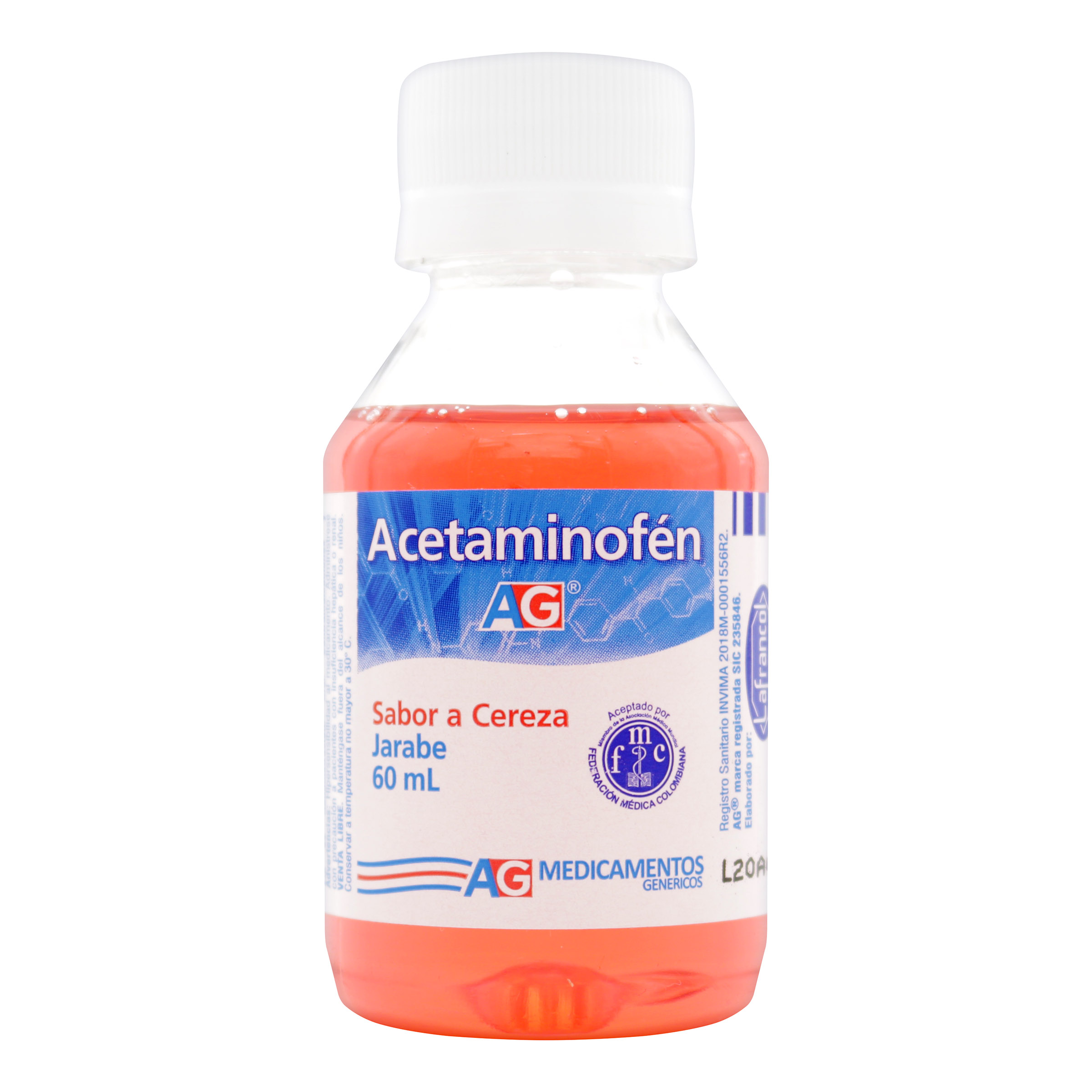 Acetaminofén 150 mg Jarabe – 60 ml