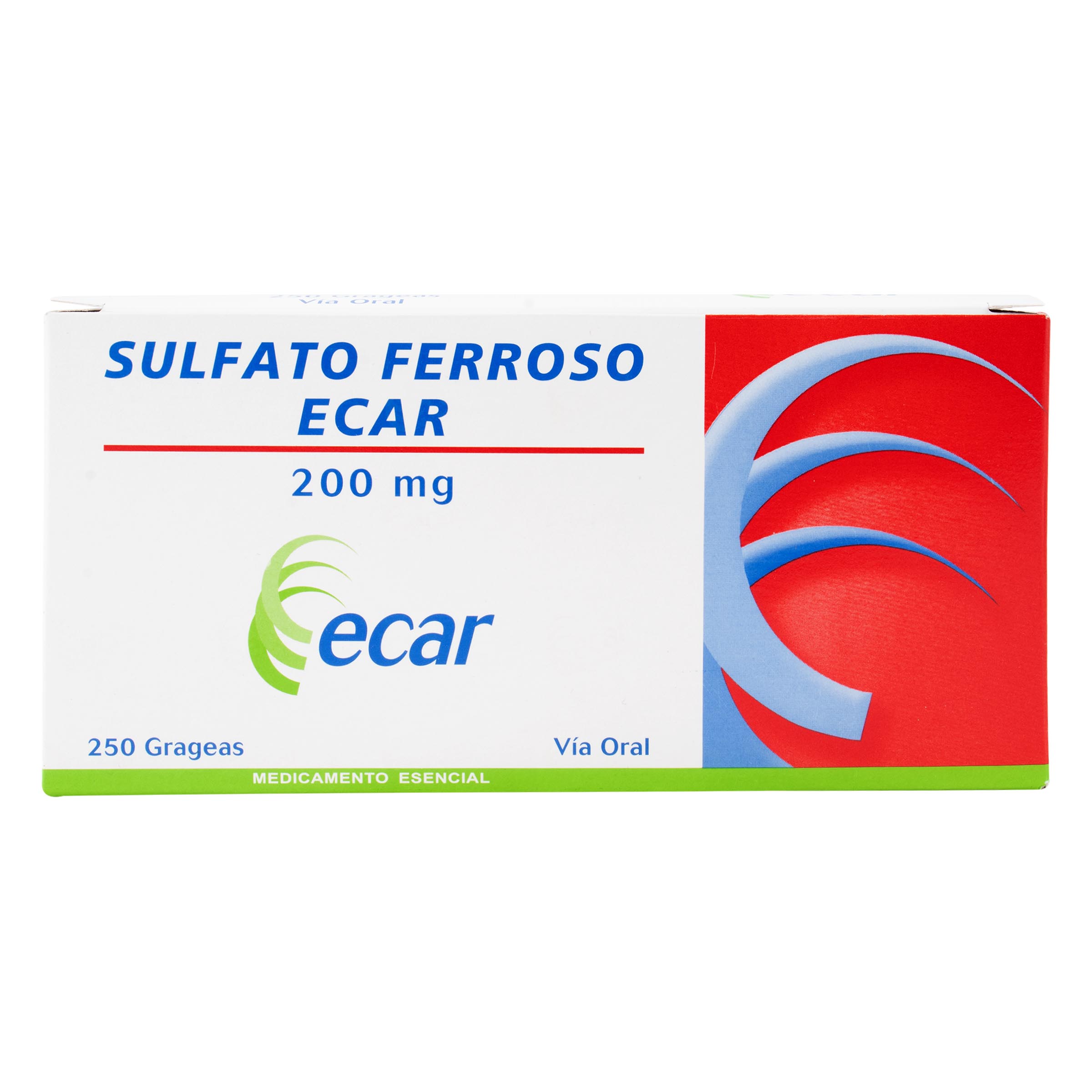 Sulfato Ferroso 200 mg - 250 grageas EC