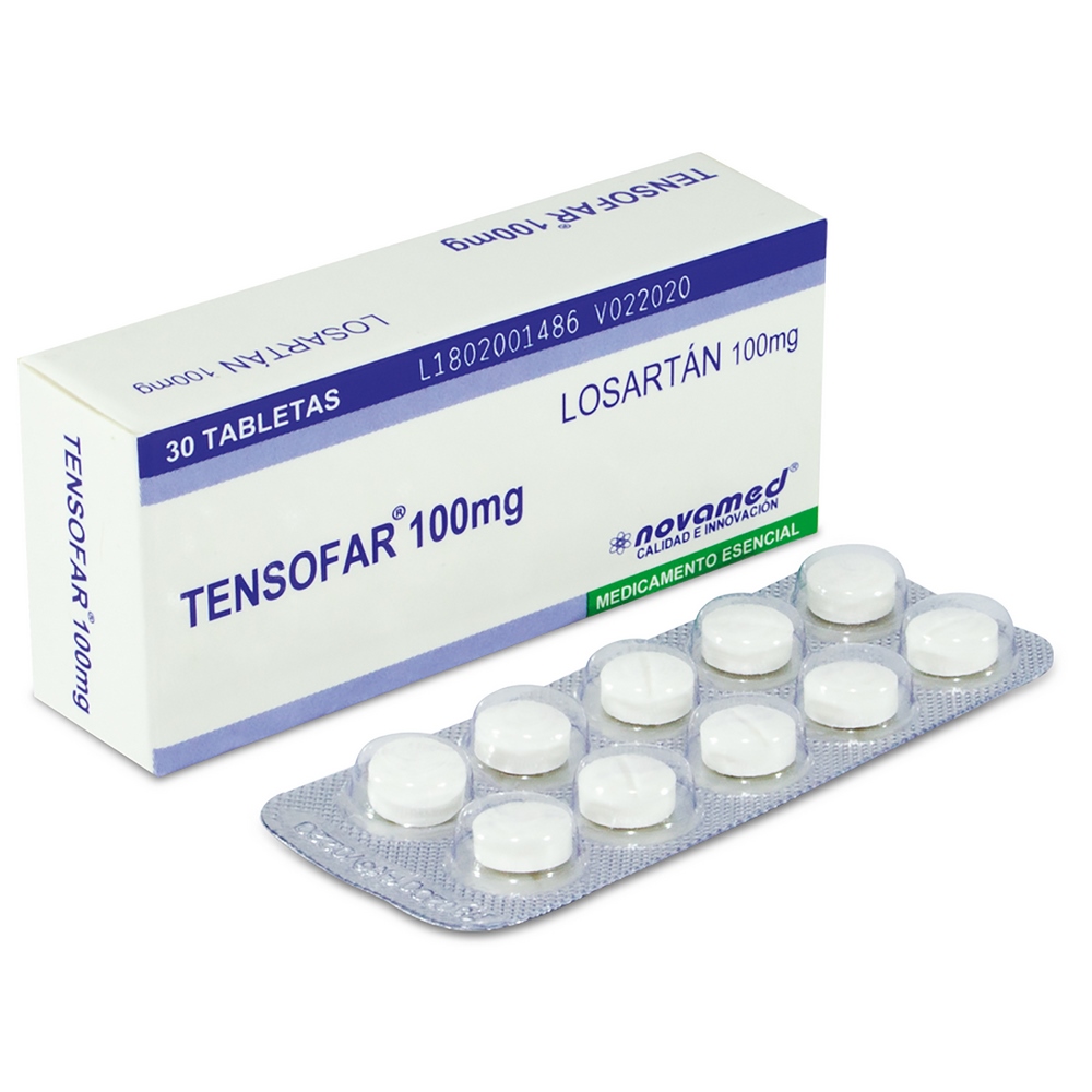 Losartán Tensofar 100 mg - 30 tabletas | NOVAMED