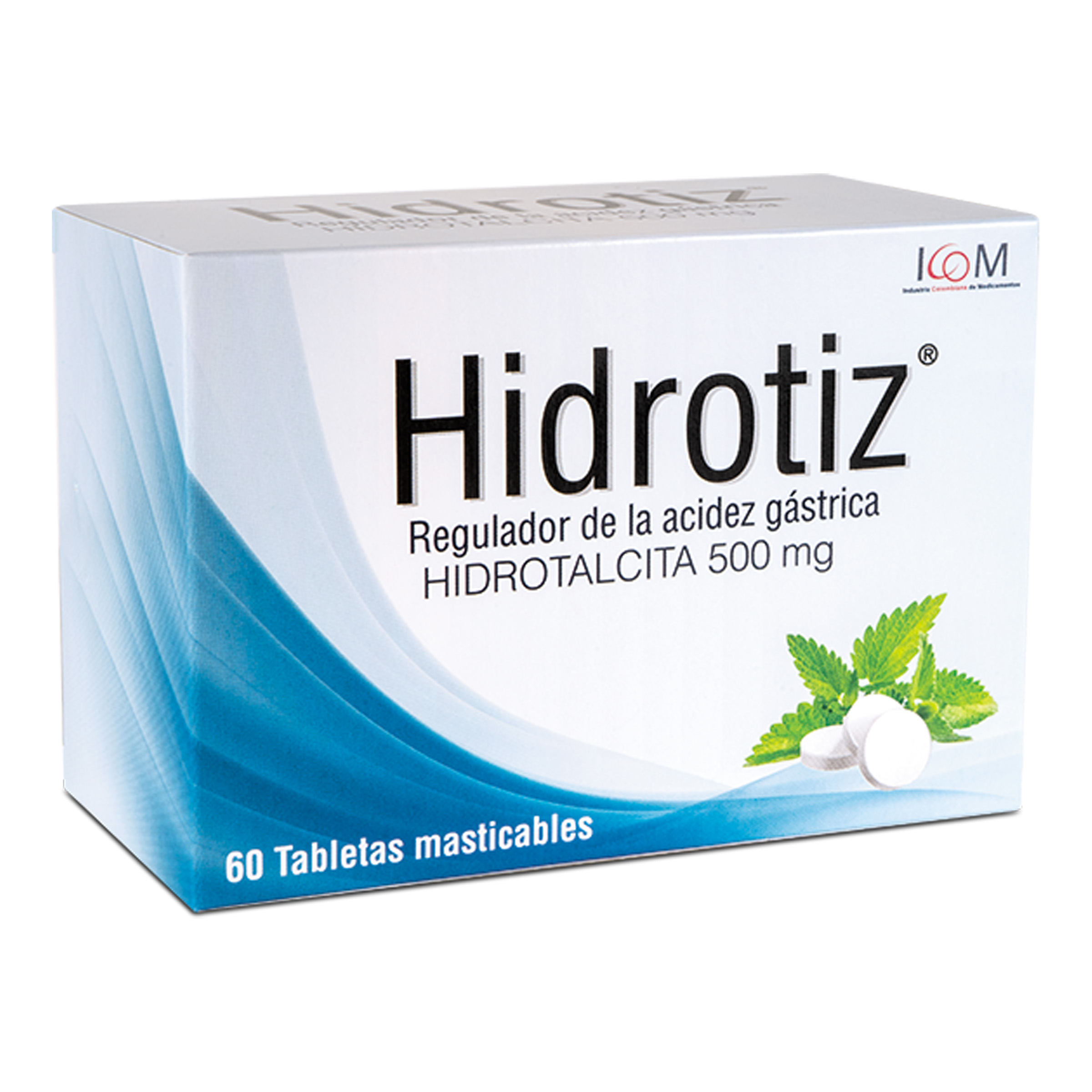 HIDROTIZ 500 mg 60 tabletas - HIDROTALCITA