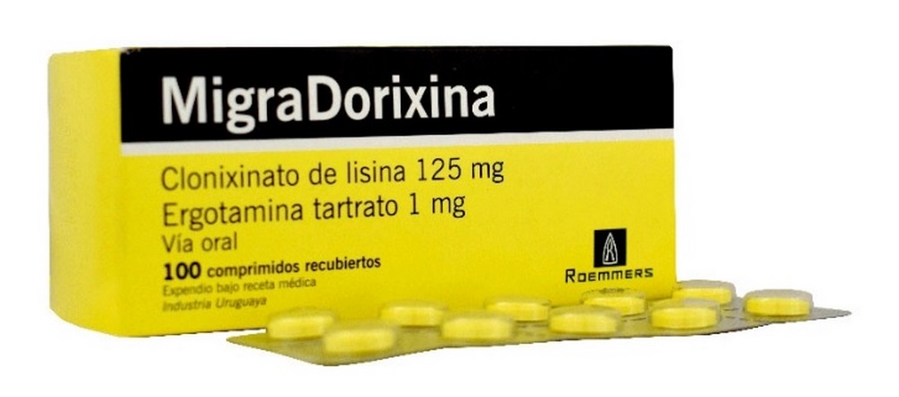 Migra Dorixina 100 cápsulas (lisina-ergotamina)