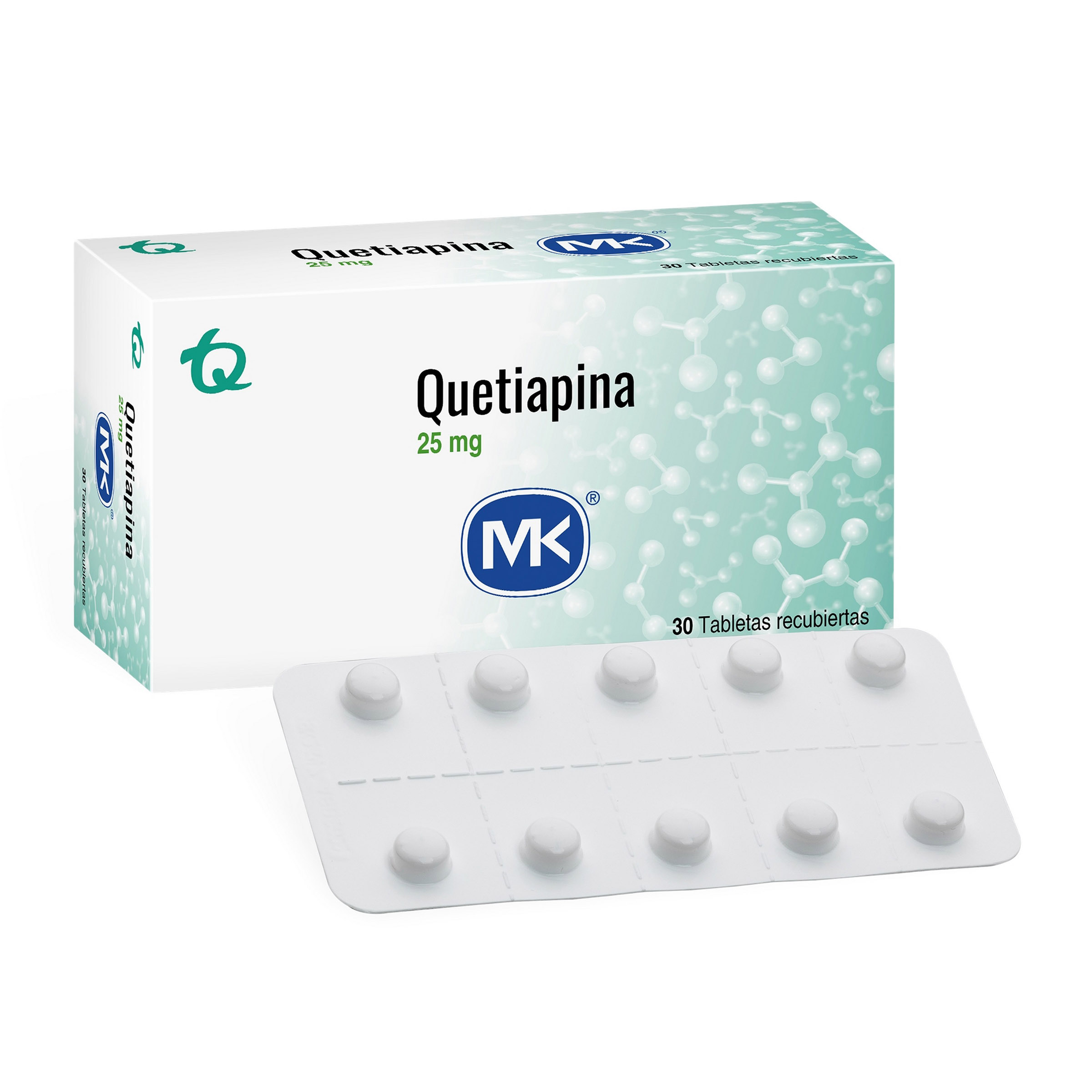 Quetiapina 25 mg – 30 tabletas