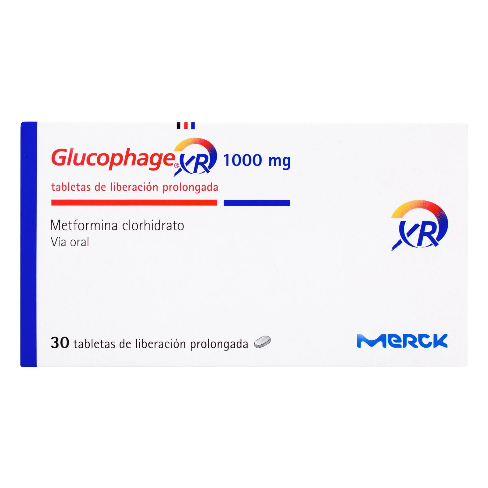Glucophage XR 1000 mg, 30 tabletas