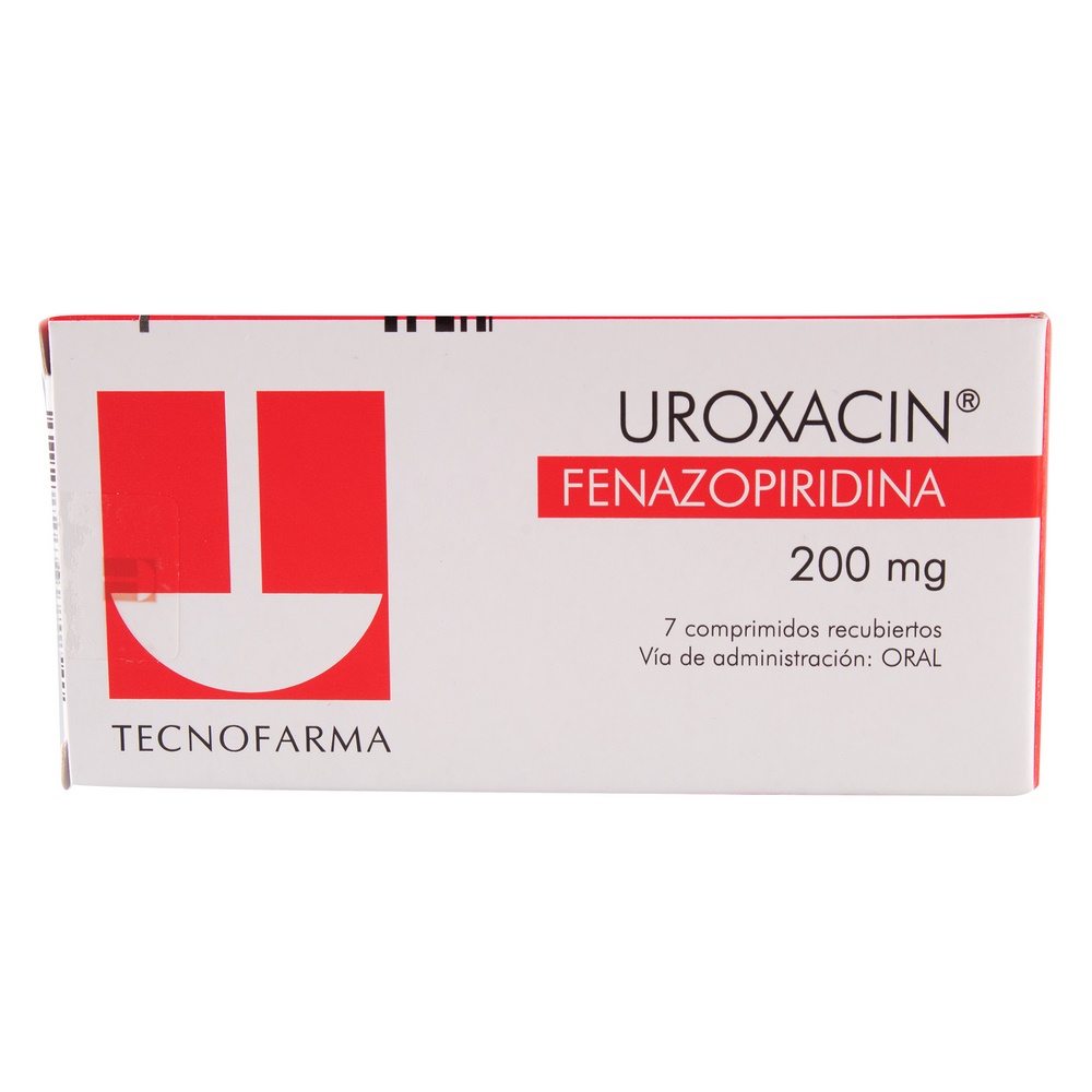 Uroxacin 200 mg – 7 comprimidos (Fenazopiridina) TECNOFARMA