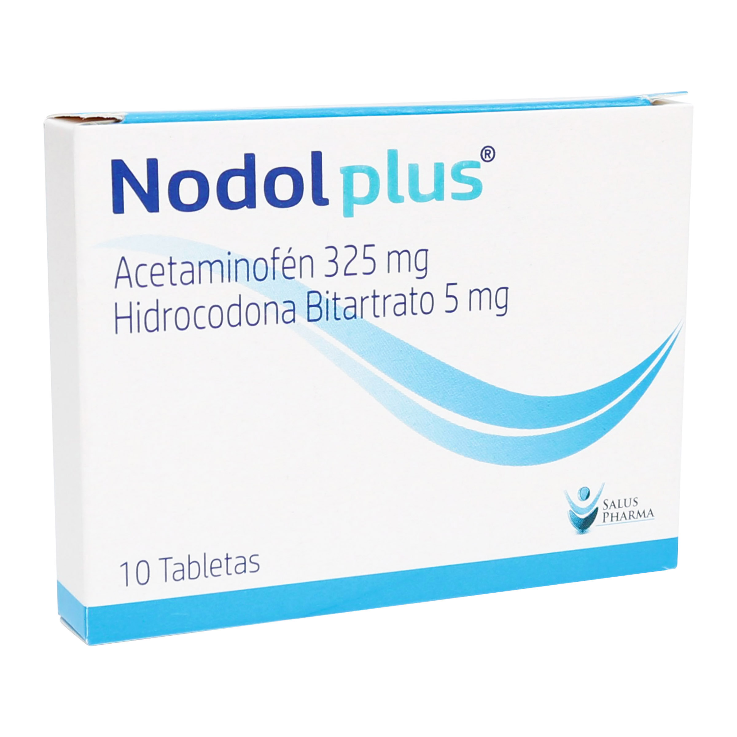Nodol Plus 325/5 mg – 10 tabletas (hidrocodona/acetaminofén)
