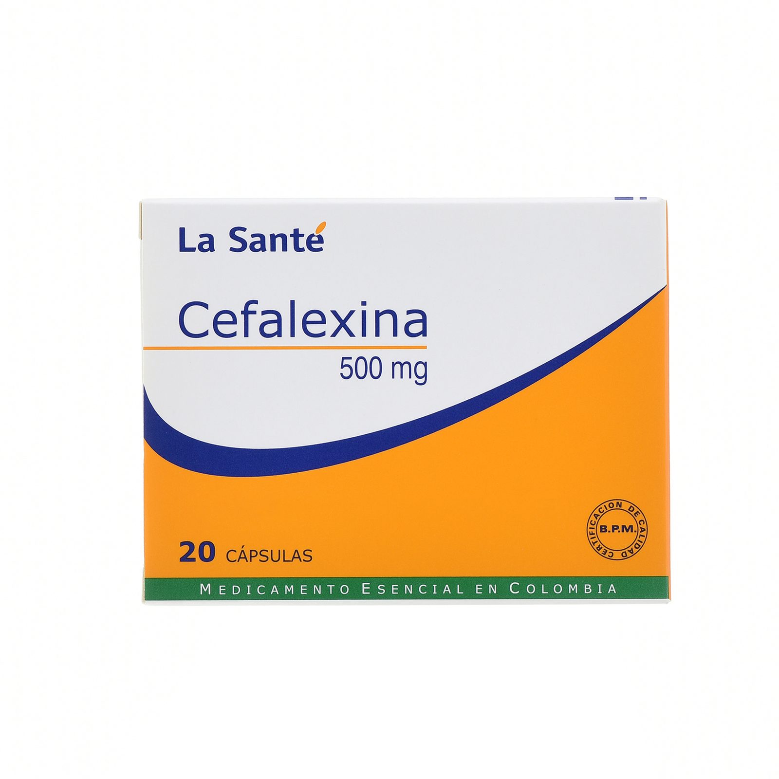 Cefalexina 500 mg - 20 cápsulas - La Santé