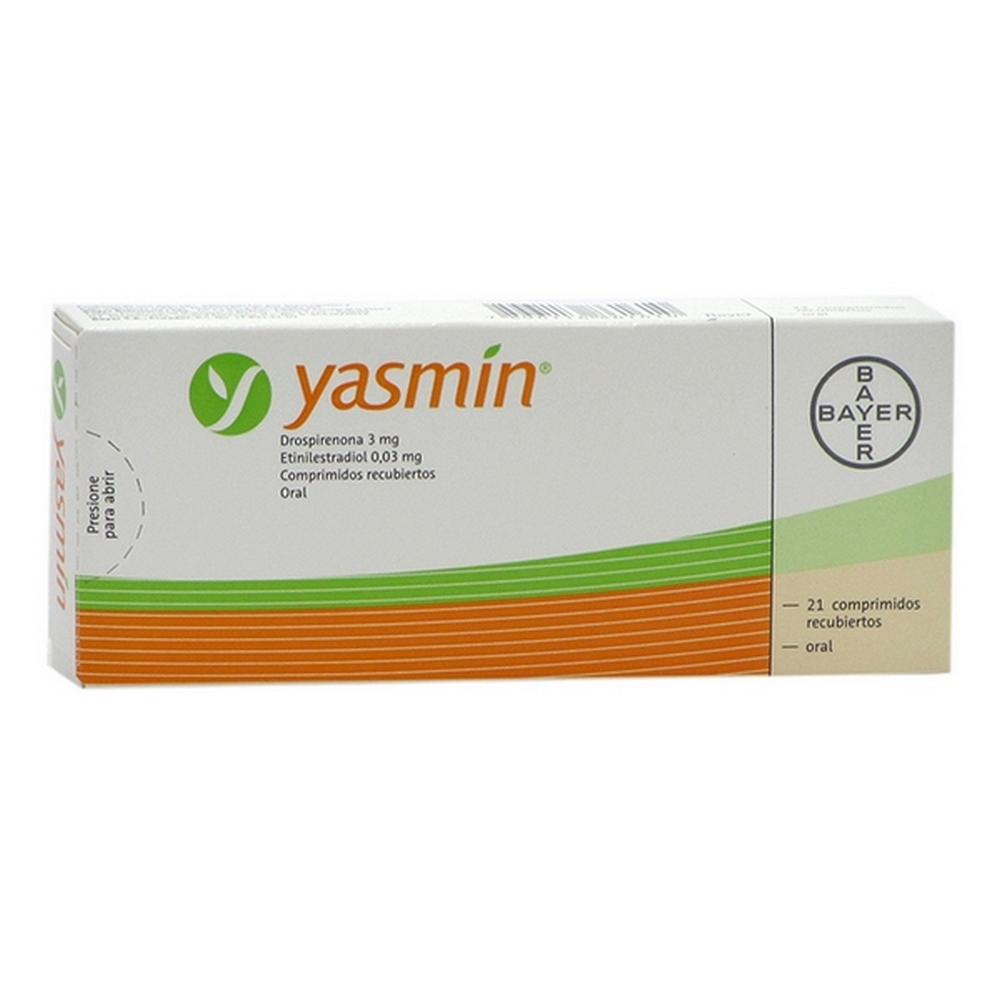 Yasmin 21 comprimidos – Drospirenona + etinilestradiol