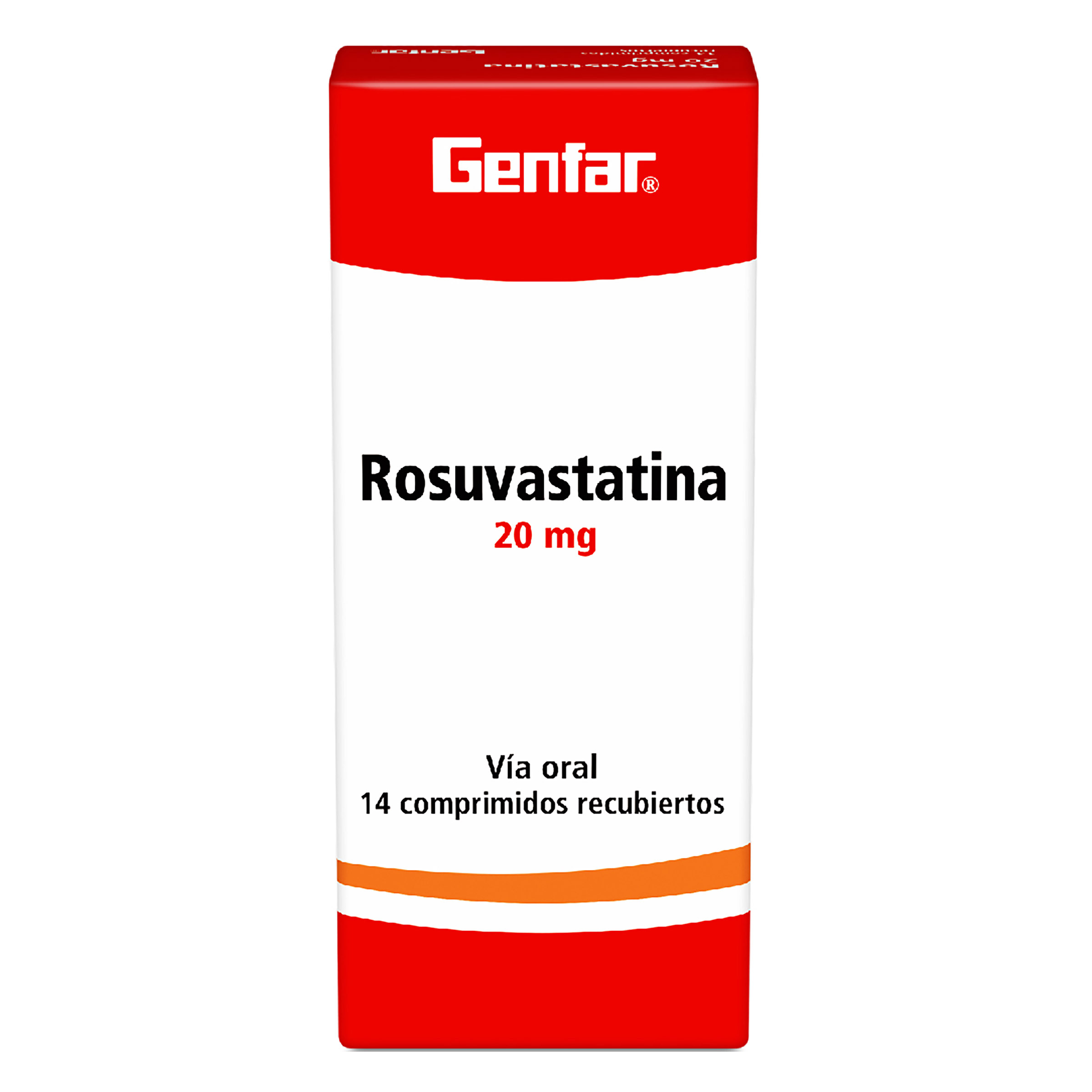 Rosuvastatina 20 mg - 14 tabletas | Genfar