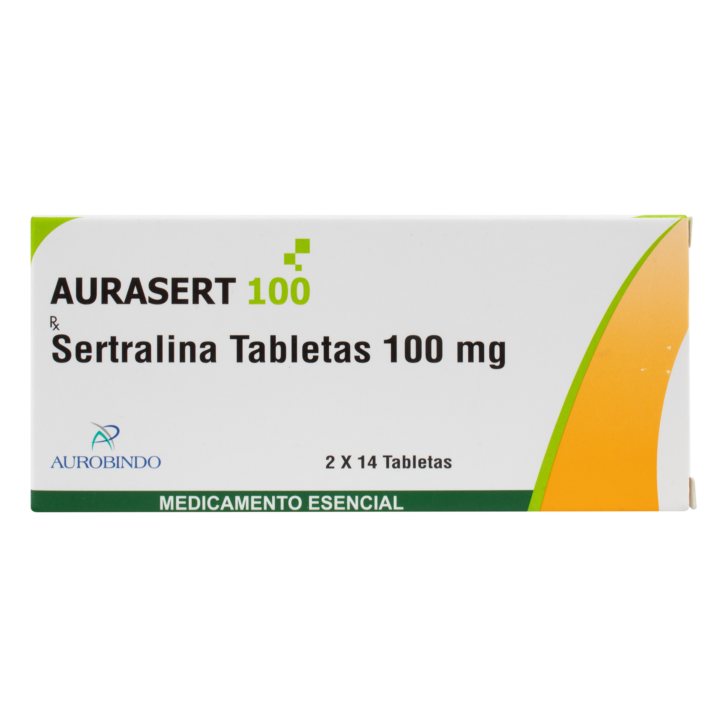 Sertralina 100 mg, 28 tabletas
