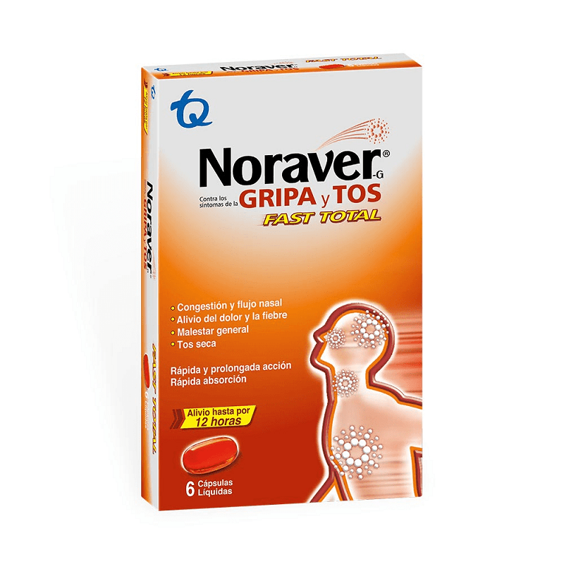 Noraver Gripa Fast Total – 6 cápsulas