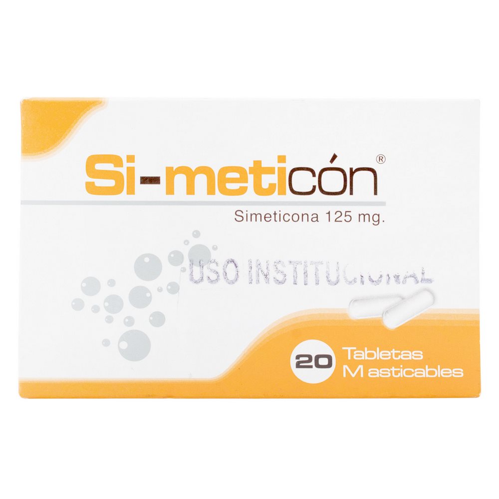 Simeticona 125 mg 20 tabletas