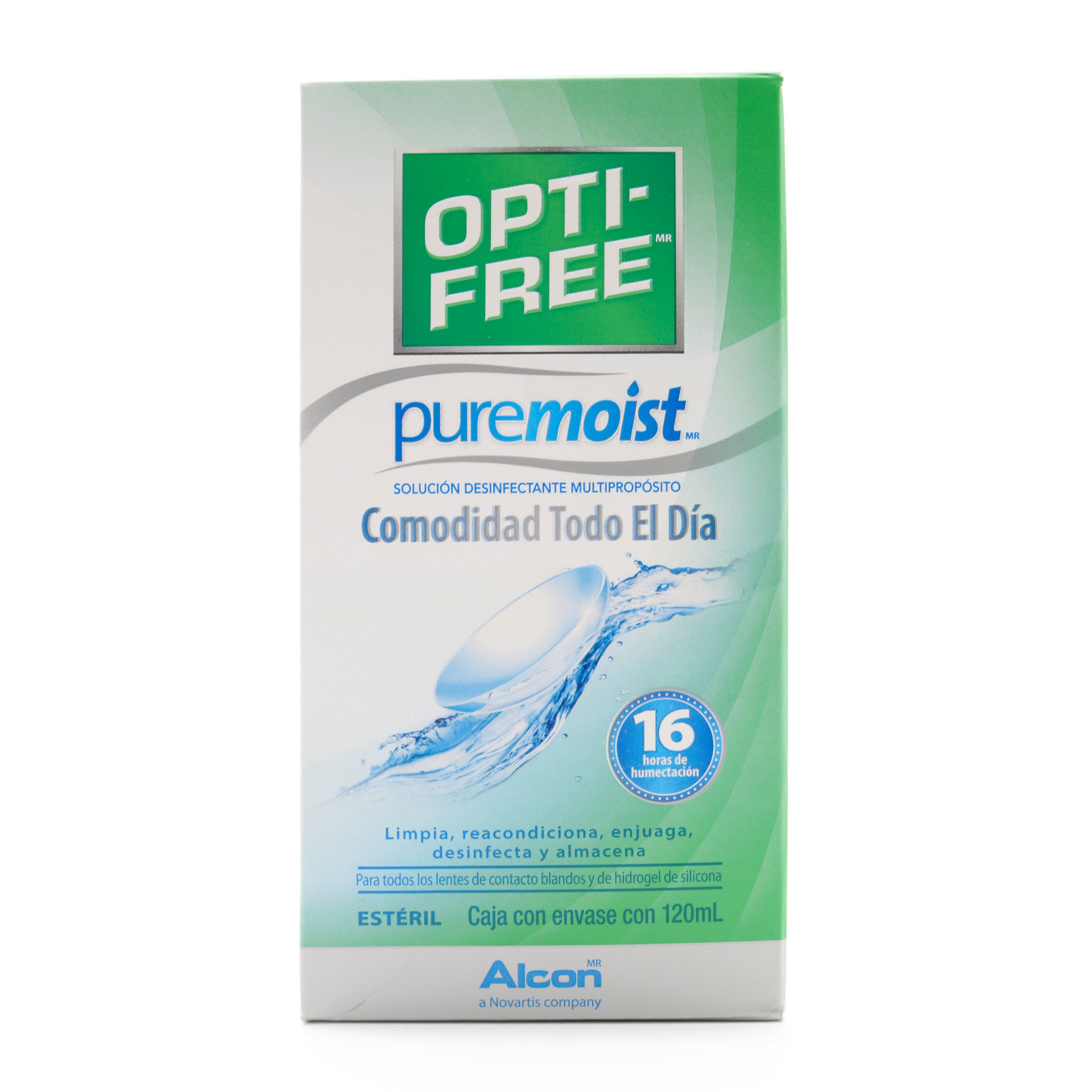 OPTIFREE PURE MOIST 120 ml – Solución multiuso para lentes de contacto