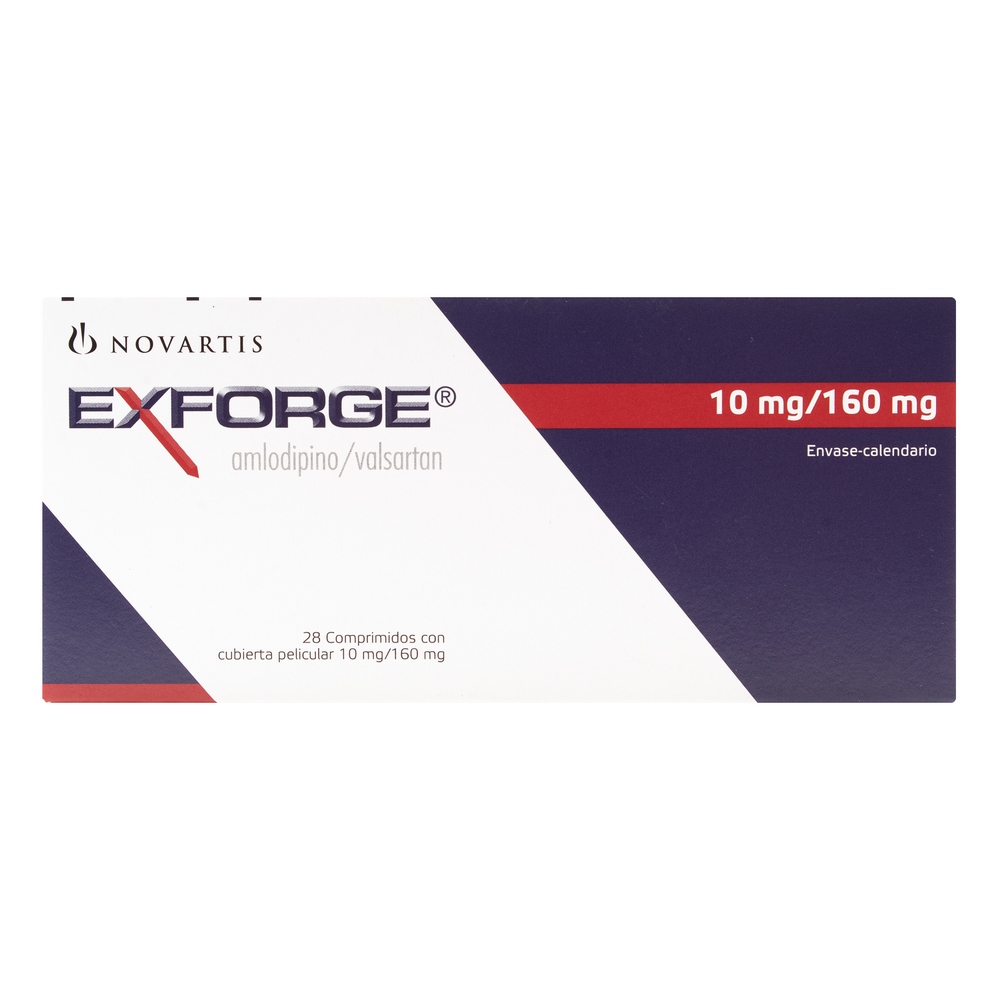 Exforge 10/160 mg – 28 tabletas (amlodipino/valsartán)