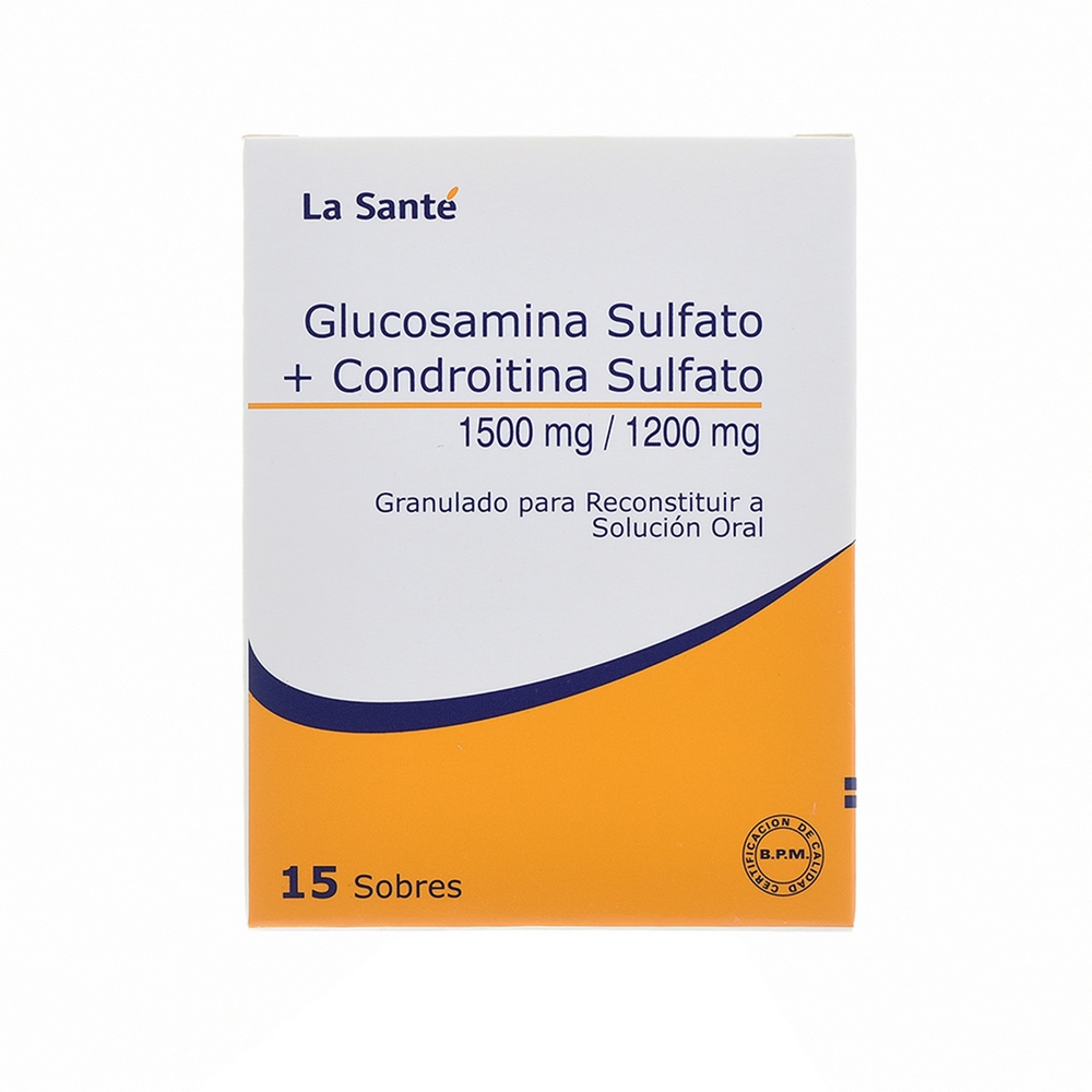 Glucosamina 15 cápsulas - sulfato y condroitina | La Santé