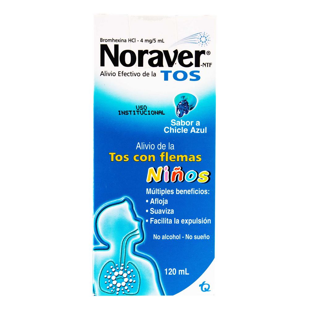 Noraver Tos Niños – Jarabe Bromhexina 120 mL