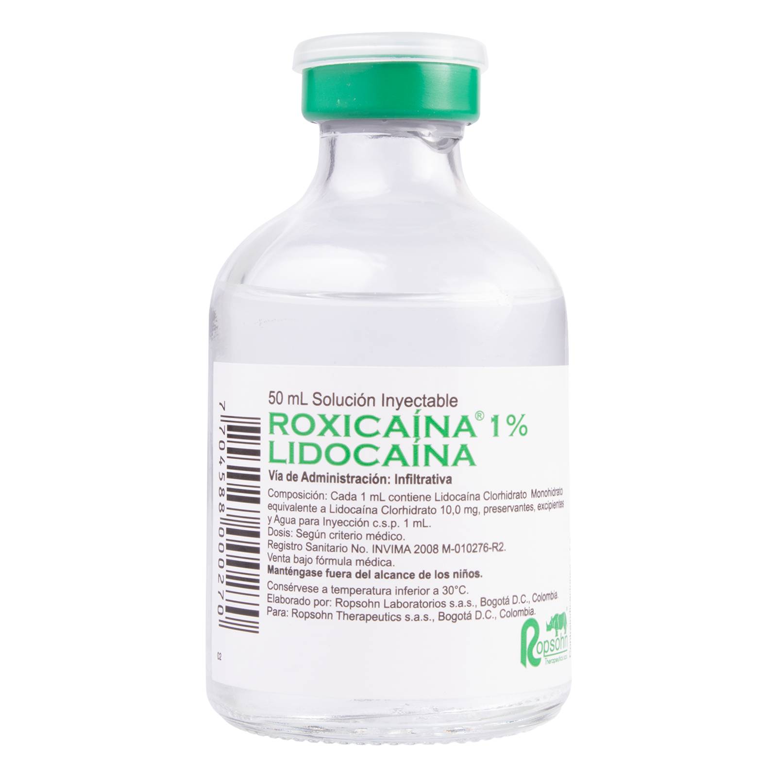 Roxicaina 1% Simple 50 ml – Lidocaína