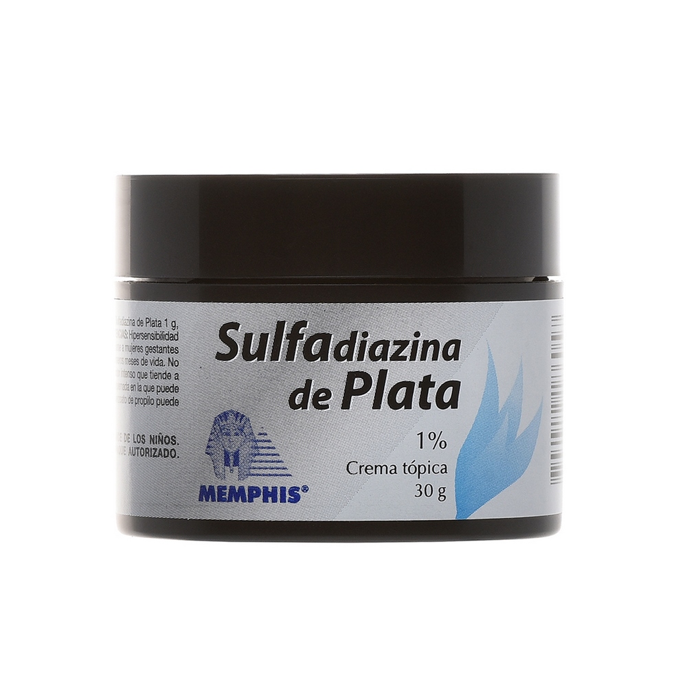 Sulfadiazina de plata 30 g – crema antiséptica