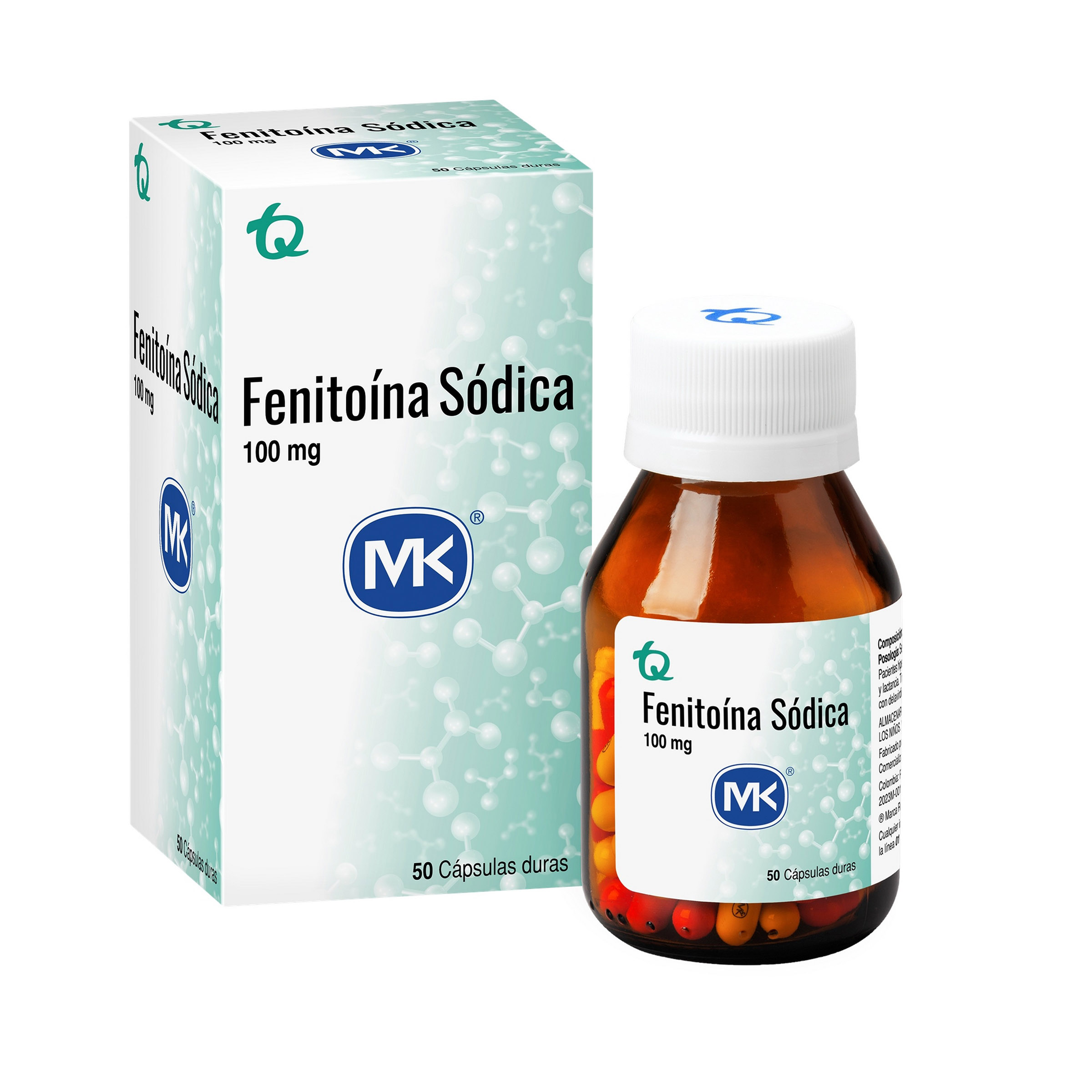Fenitoína 100 mg – 50 cápsulas