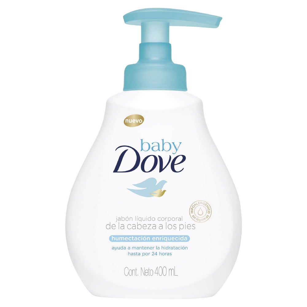Jabón líquido Dove Baby – Humectante enriquecido 400 ml