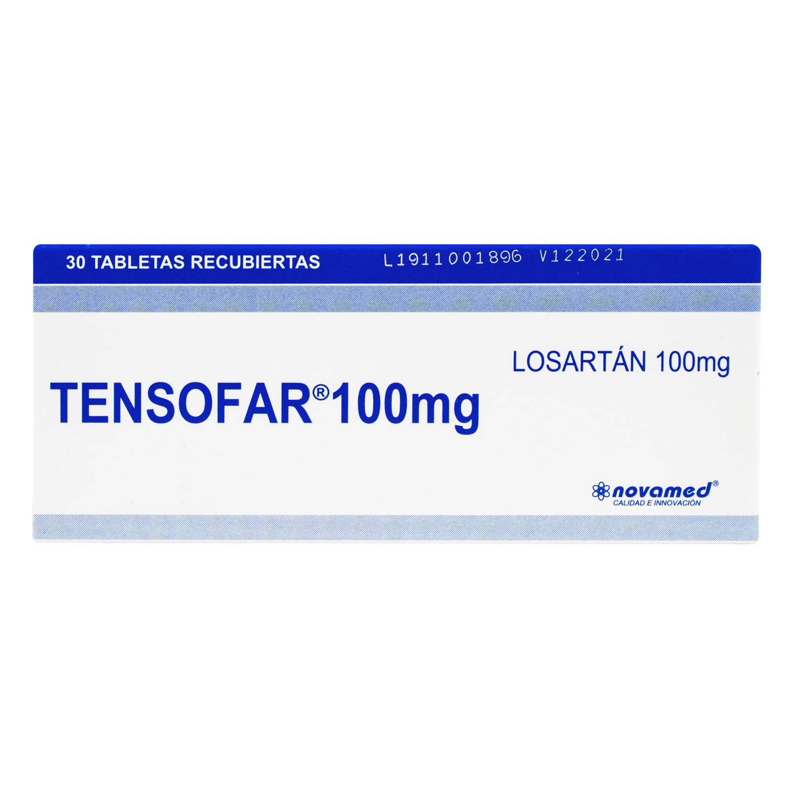Losartán Tensofar 100 mg - 30 tabletas | NOVAMED