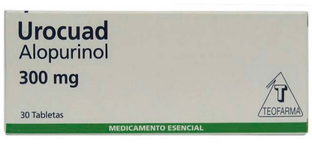 UROCUAD 300 mg – 30 tabletas (Alopurinol)