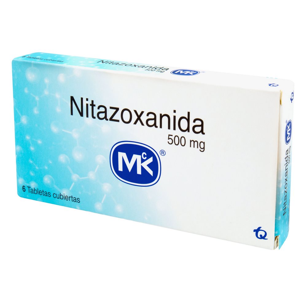 Nitazoxanida 500 mg – 6 tabletas MK Nitazoxanida