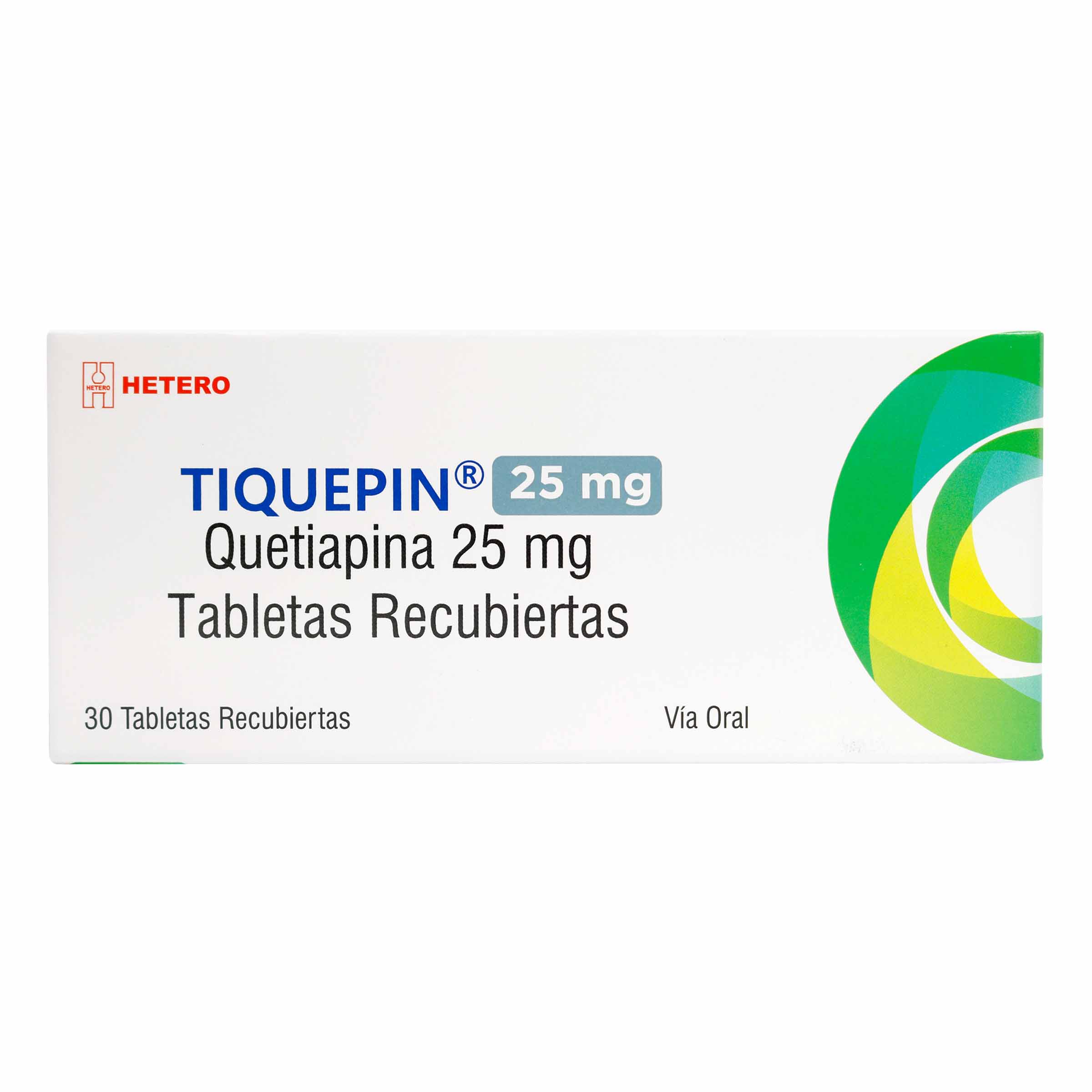 TIQUEPIN 25 mg – Quetiapina, 30 tabletas