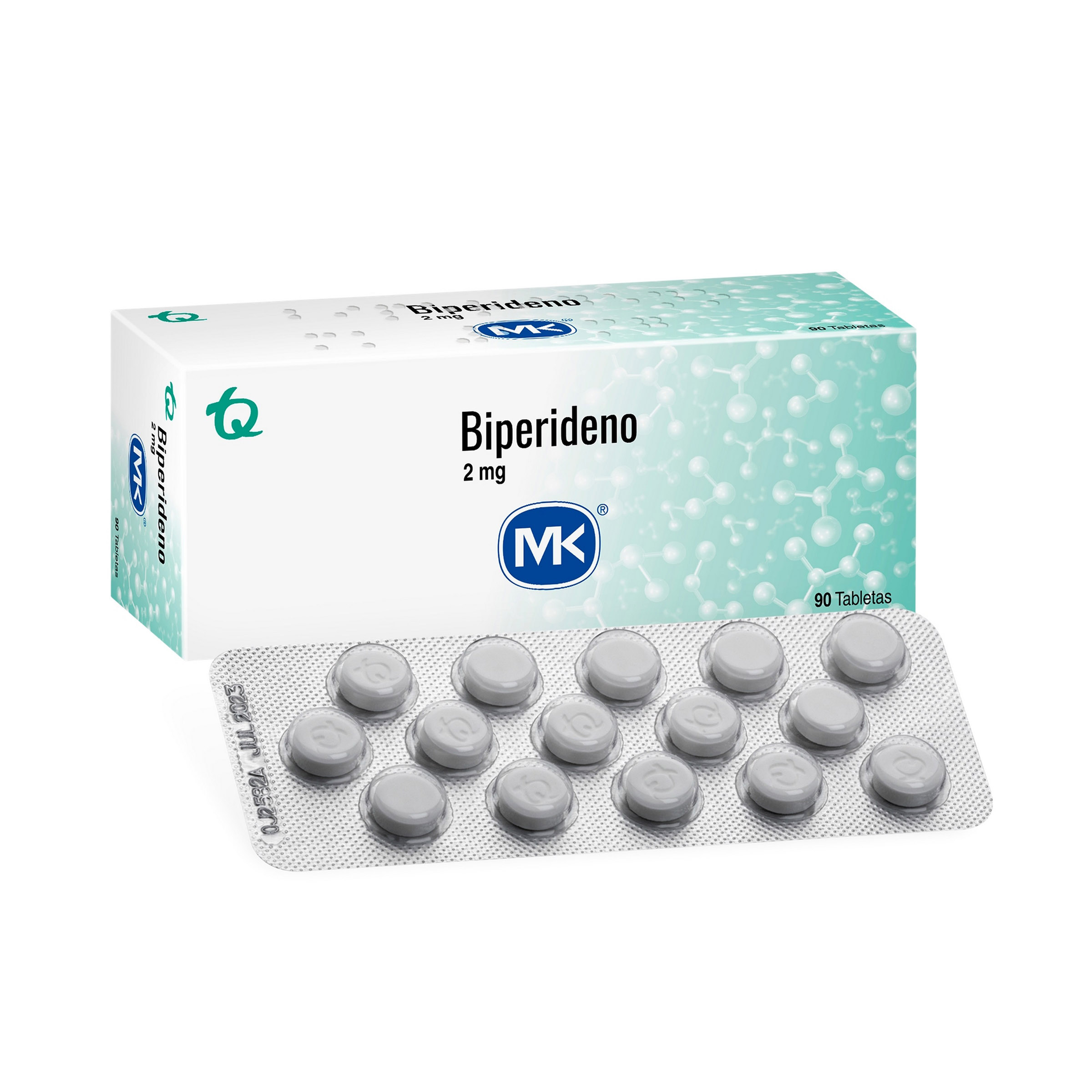 Biperideno 2 mg – 90 tabletas (MK Biperideno)