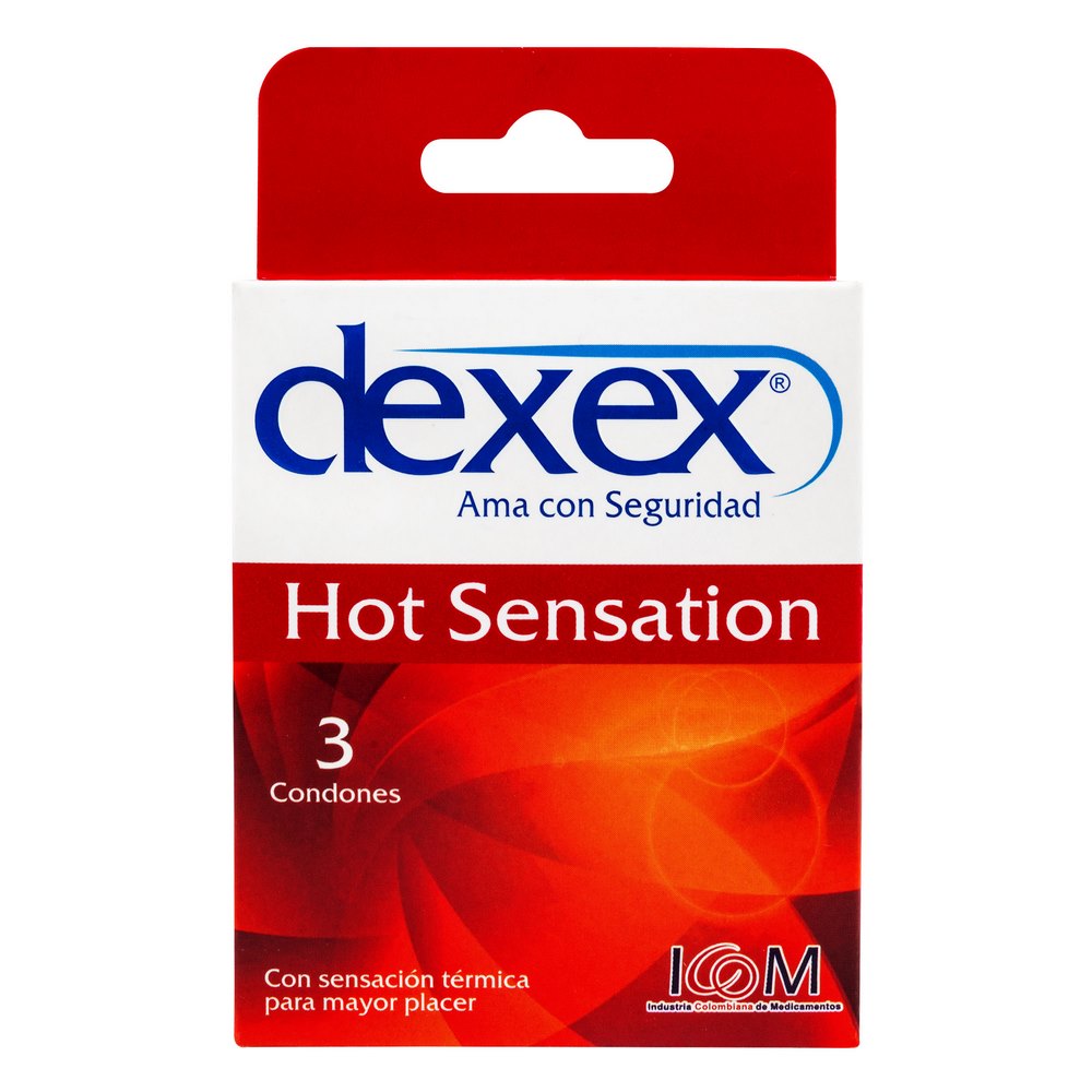 DEXEX Hot Sensation ICOM – Preservativos (3 uds)